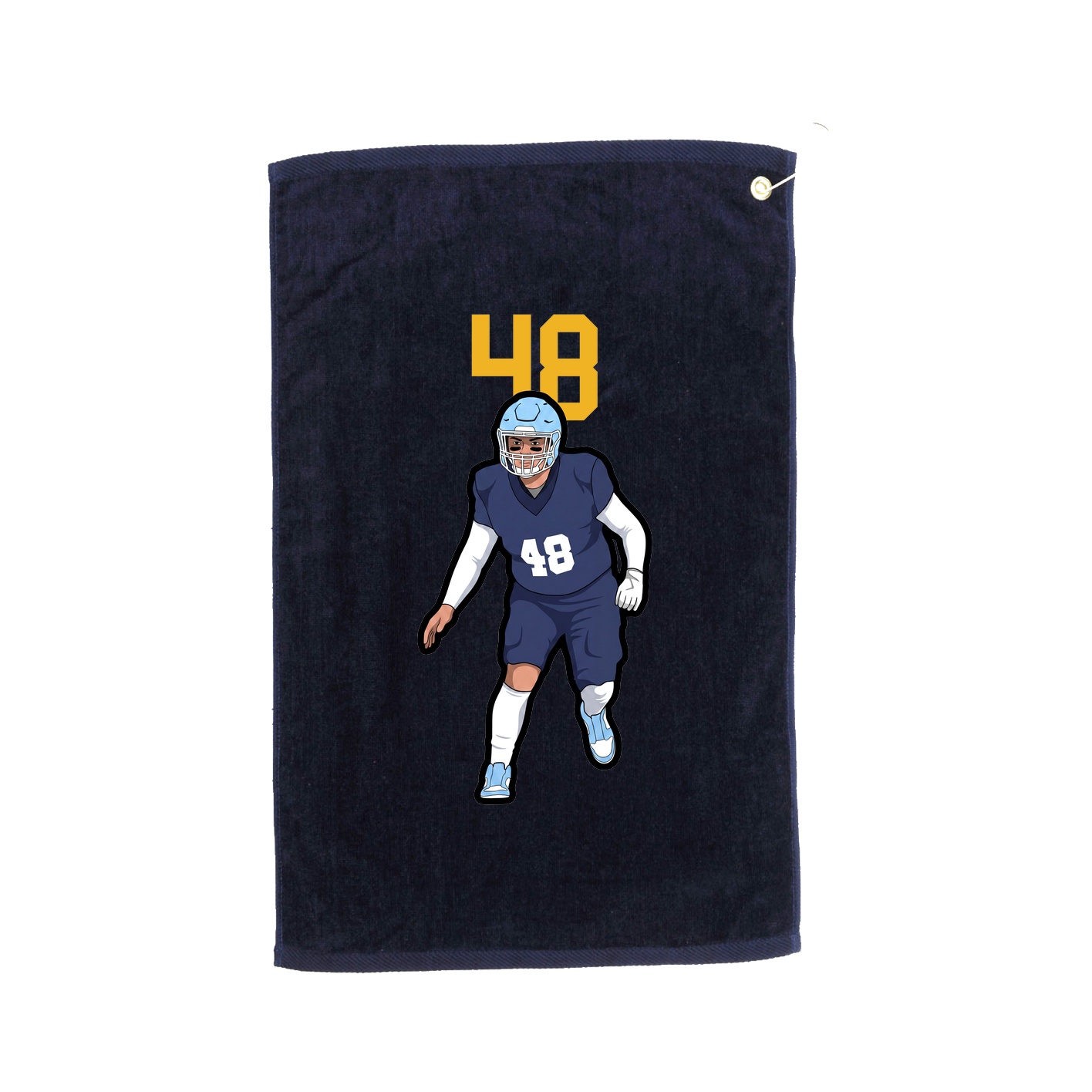 Golf Towel — Number Top in Navy