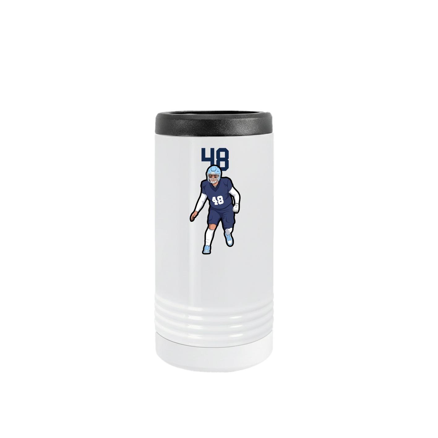 Slim Beverage Holder — Number Top in White