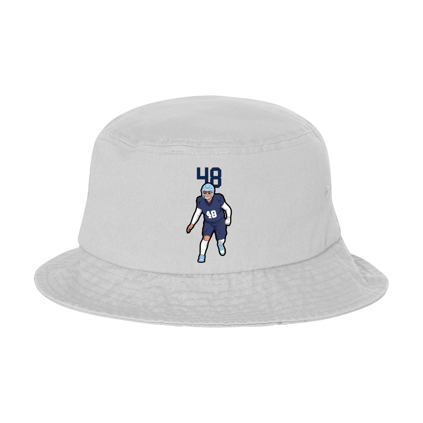 Bucket Cap — Number Top in White