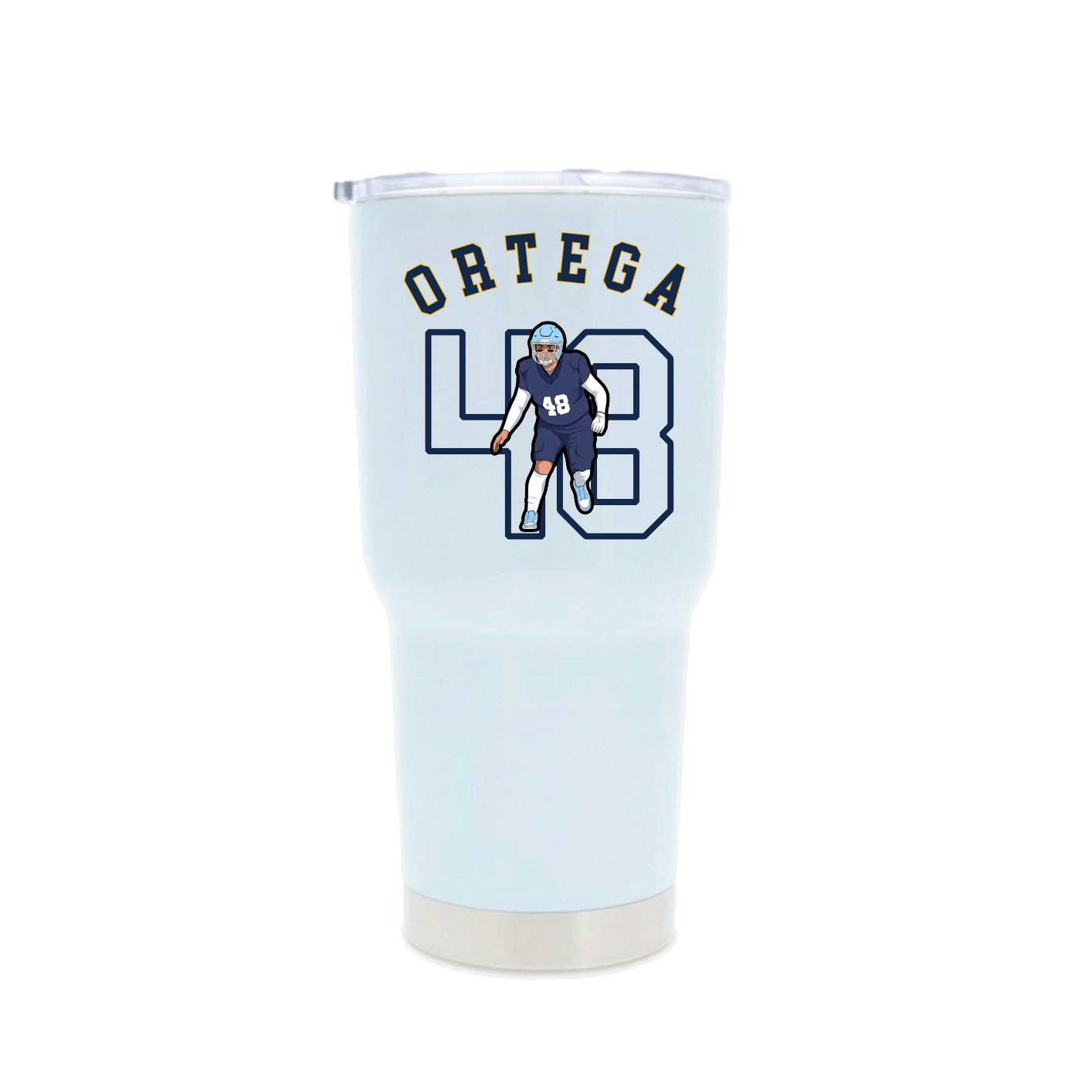 30oz Stainless Steel Tumbler — Shirsey Arch in White