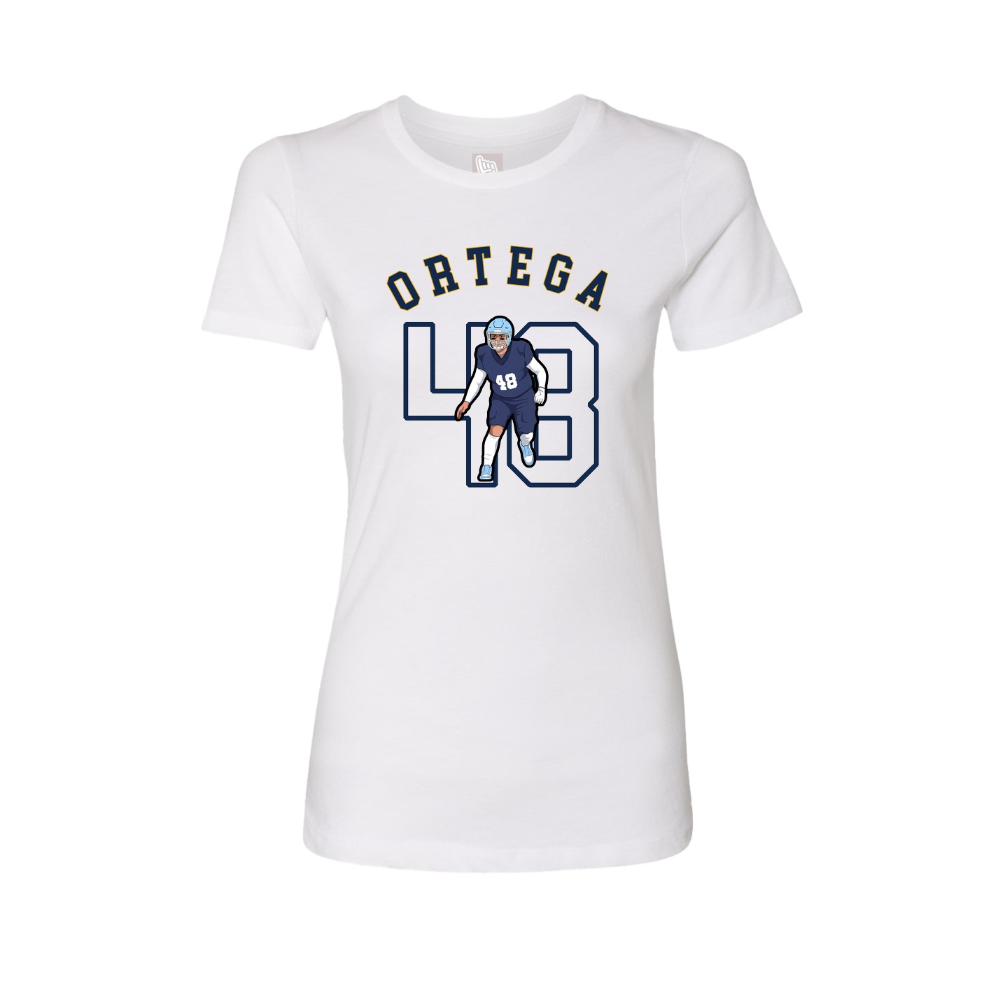 Fitted Women's Tee — Shirsey Arch in White