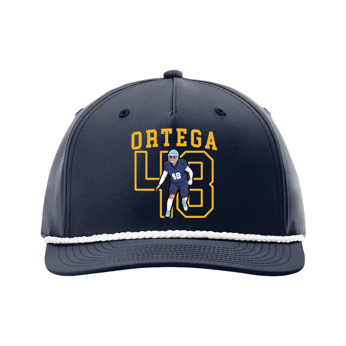 Five-Panel Classic Rope Cap — Shirsey in Navy