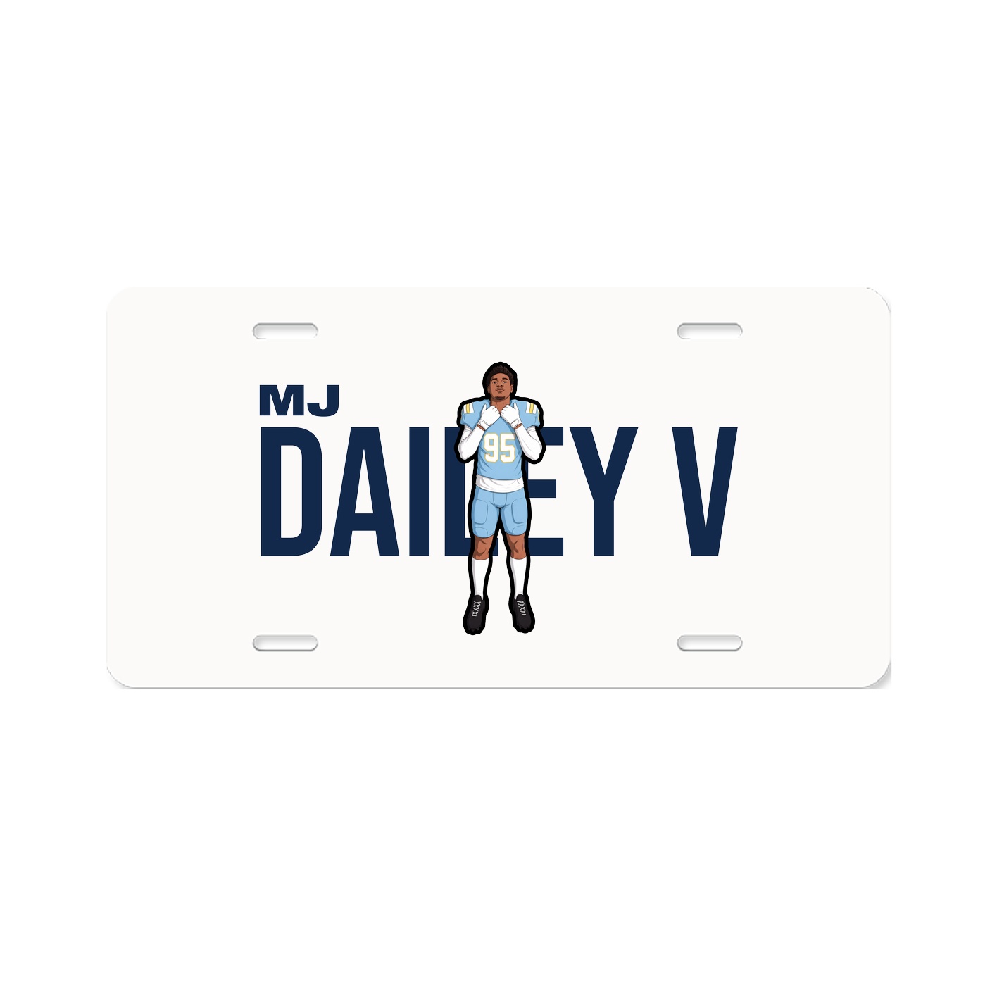 License Plate — Player Name in Classic