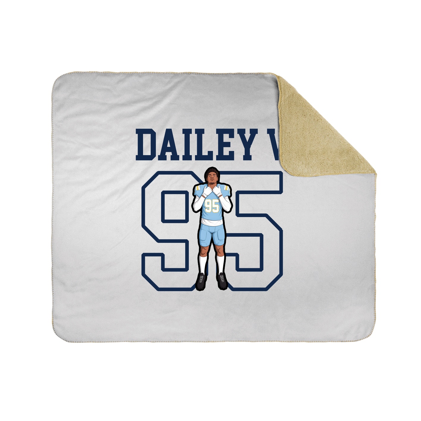 Throw Blanket — Shirsey in White