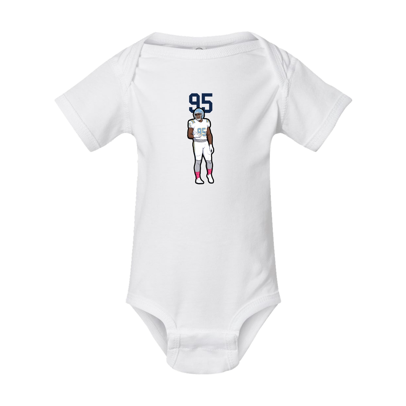 Baby Onesie — Number Top in White