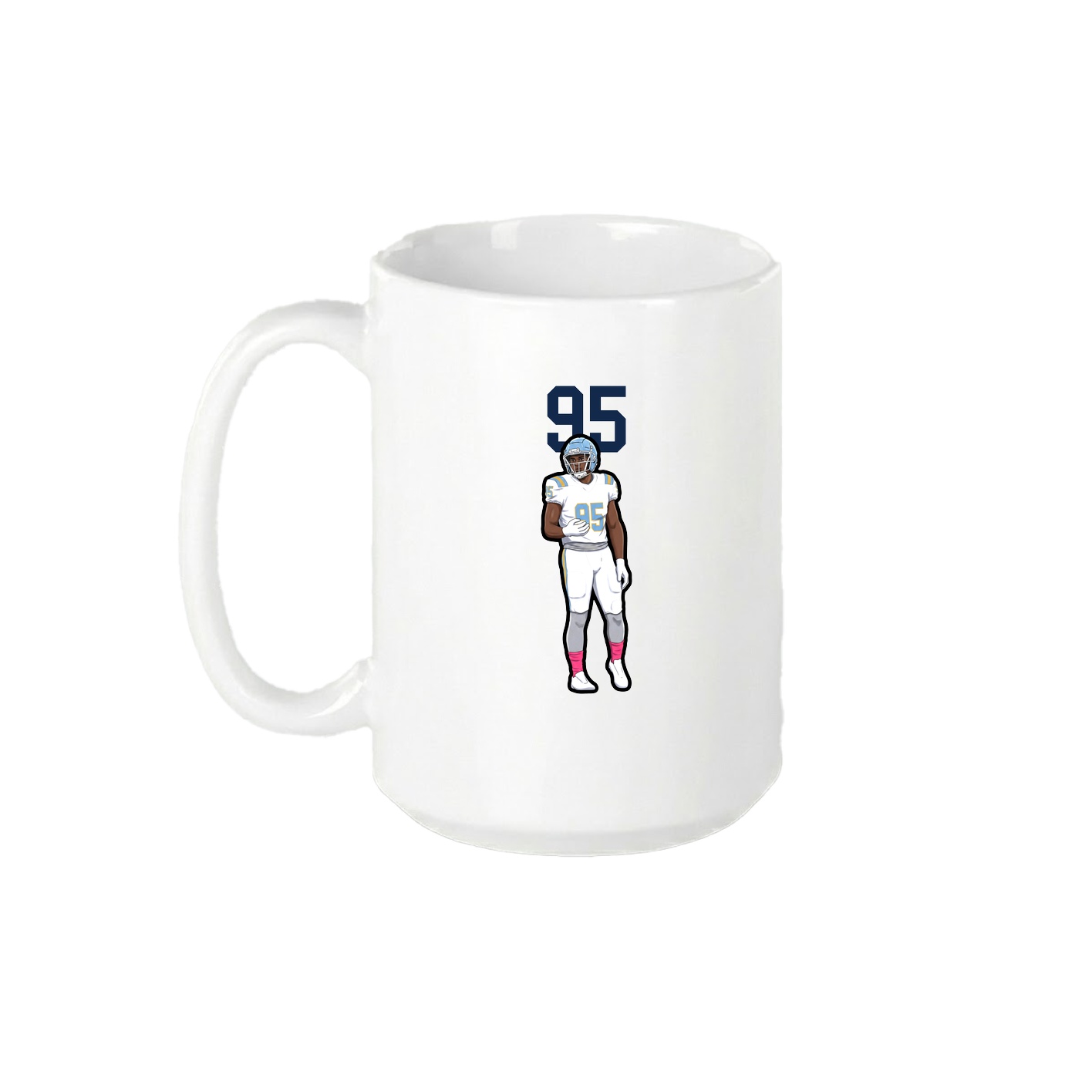 15oz Coffee Mug — Number Top in White