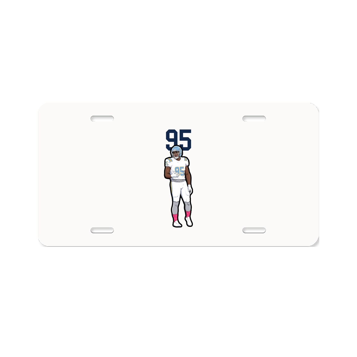 License Plate — Number Top in Classic