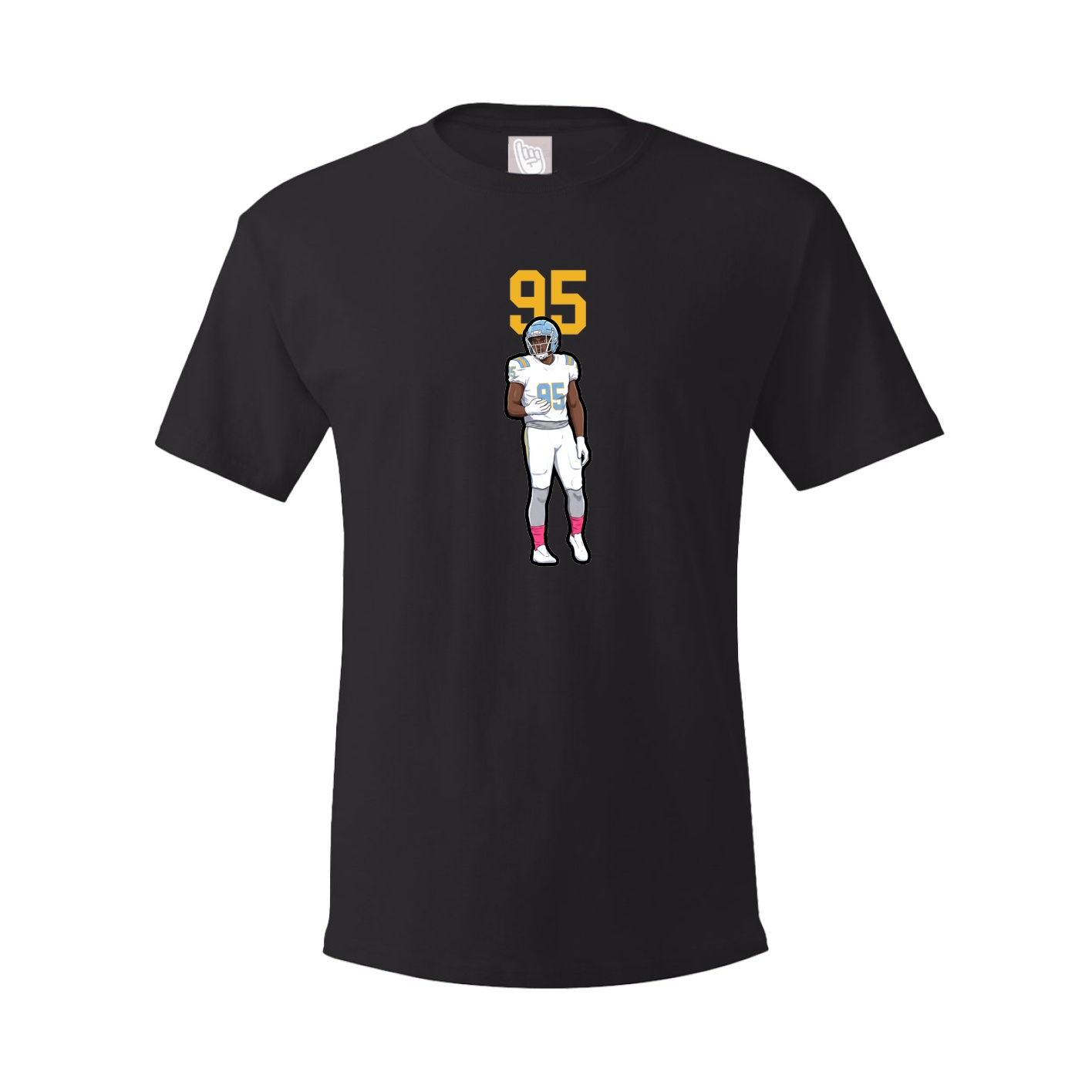 Youth Tee — Number Top in Black
