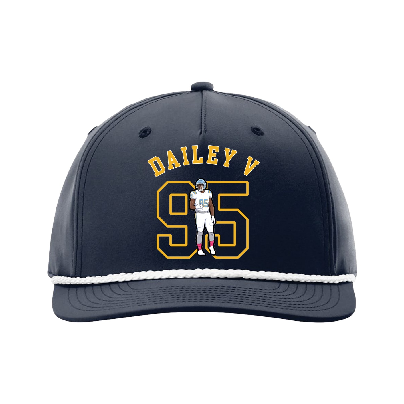 Five-Panel Classic Rope Cap — Shirsey Arch in Navy