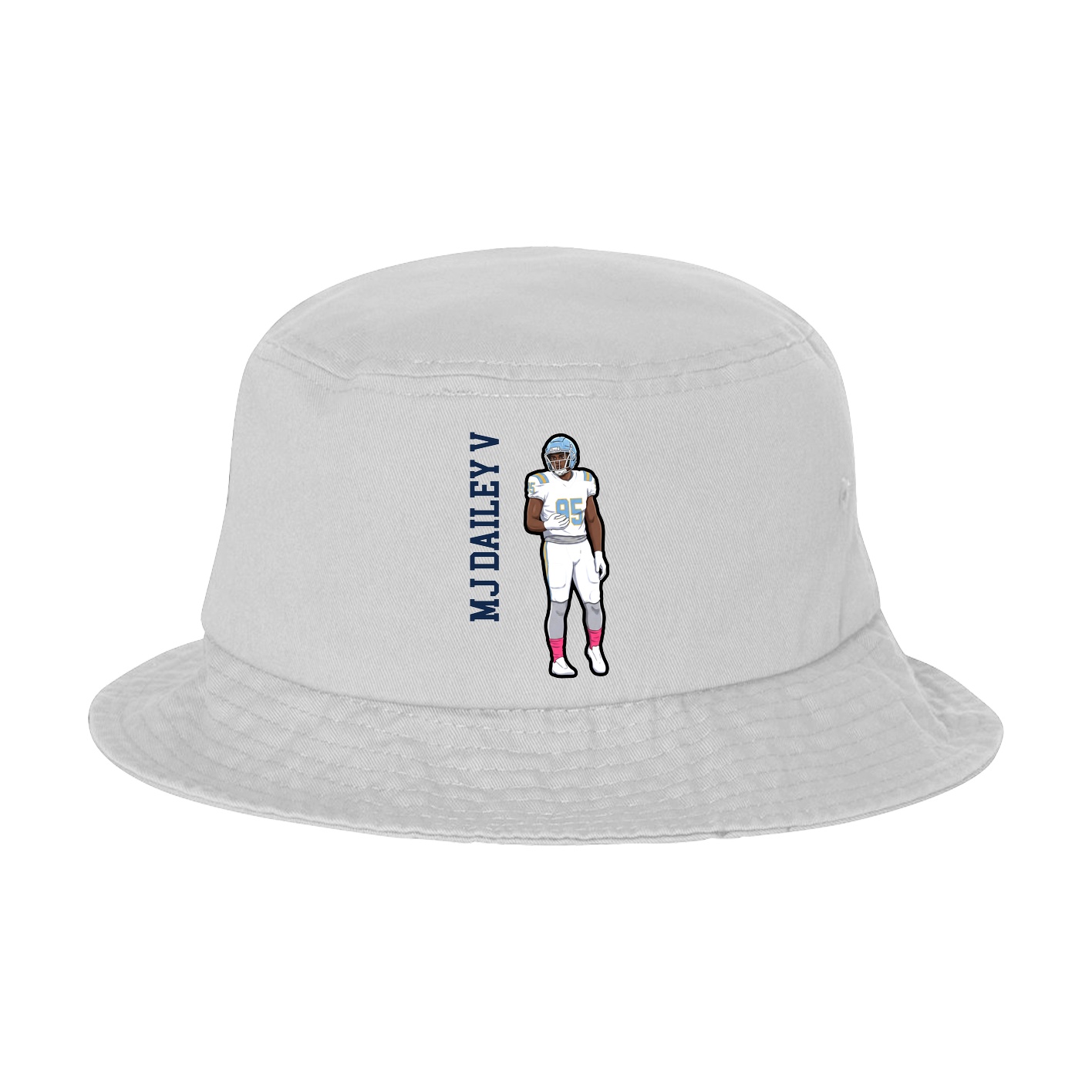 Bucket Cap — Name Vertical in White