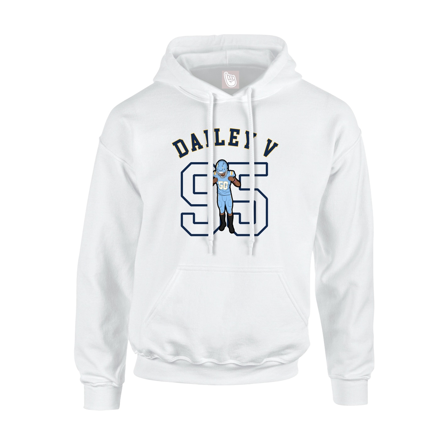 Hoodie — Shirsey Arch in White