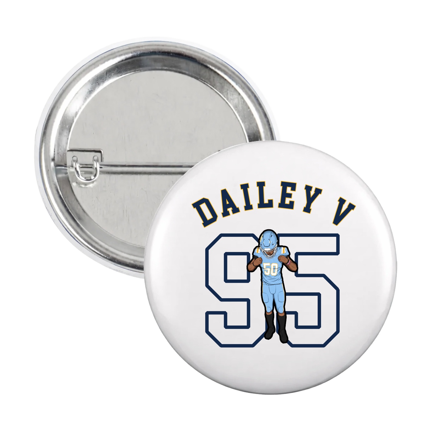 Game Day Button — Shirsey Arch in White