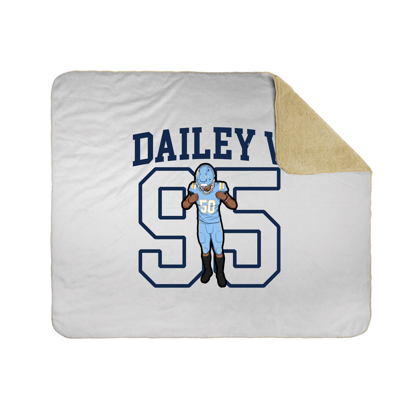 Throw Blanket — Shirsey in White