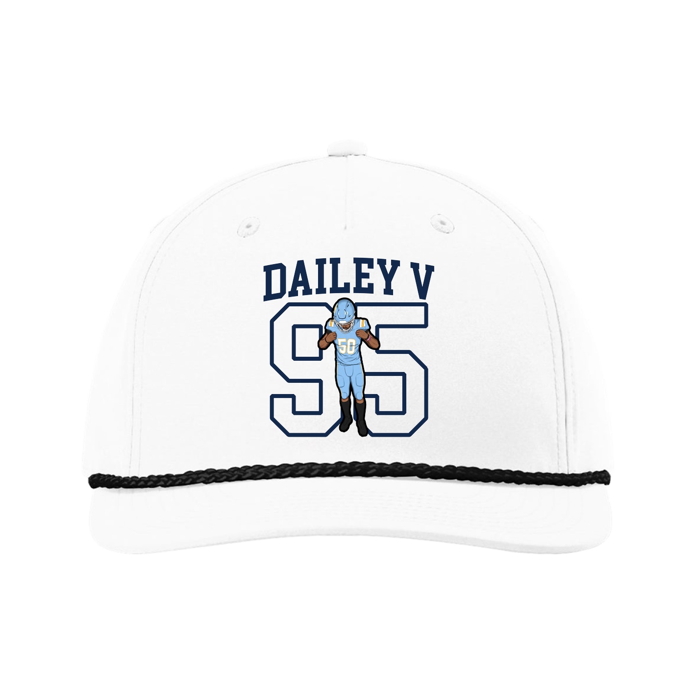 Five-Panel Classic Rope Cap — Shirsey in White
