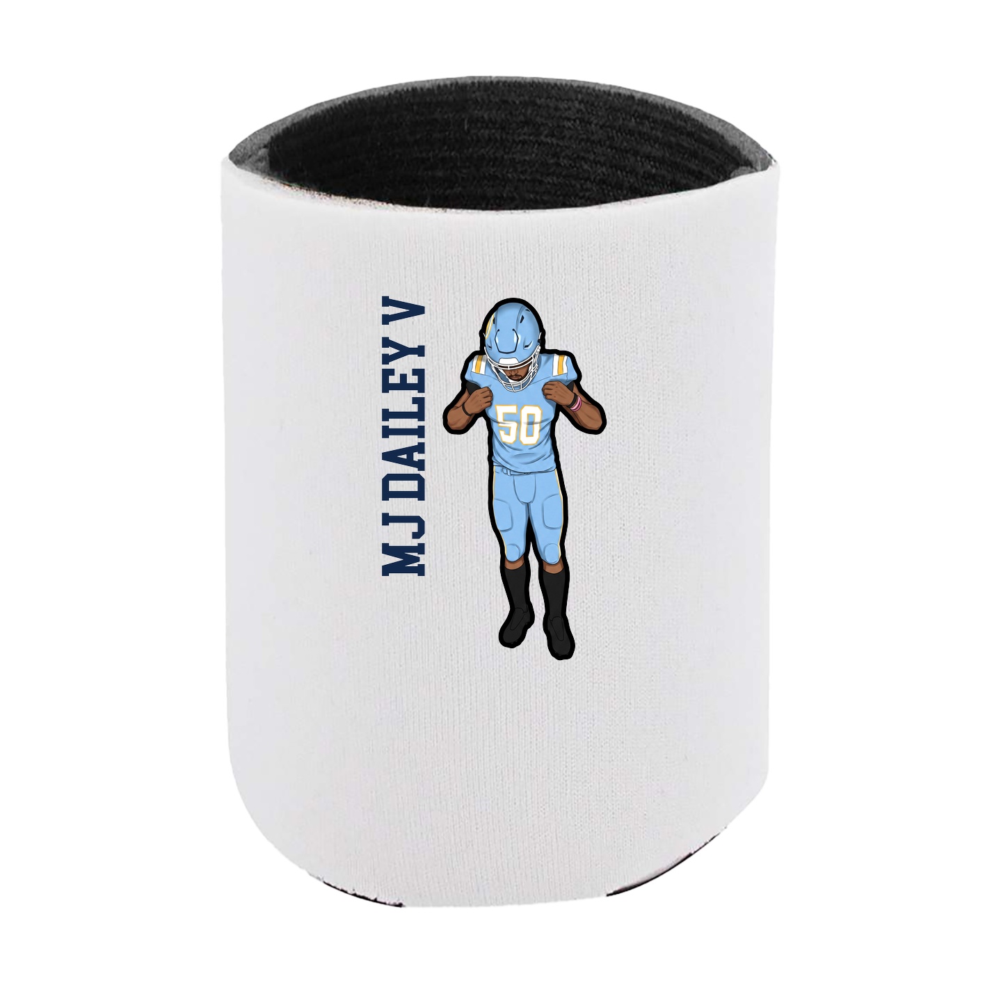 Can Holder — Name Vertical in White