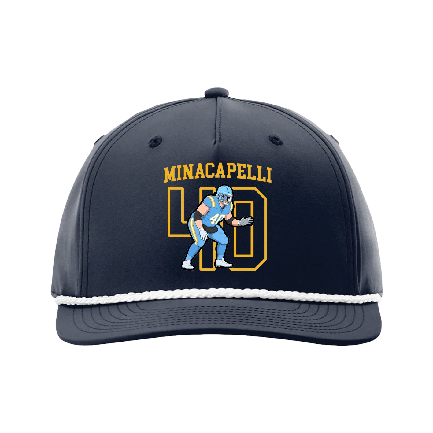 Five-Panel Classic Rope Cap — Shirsey in Navy