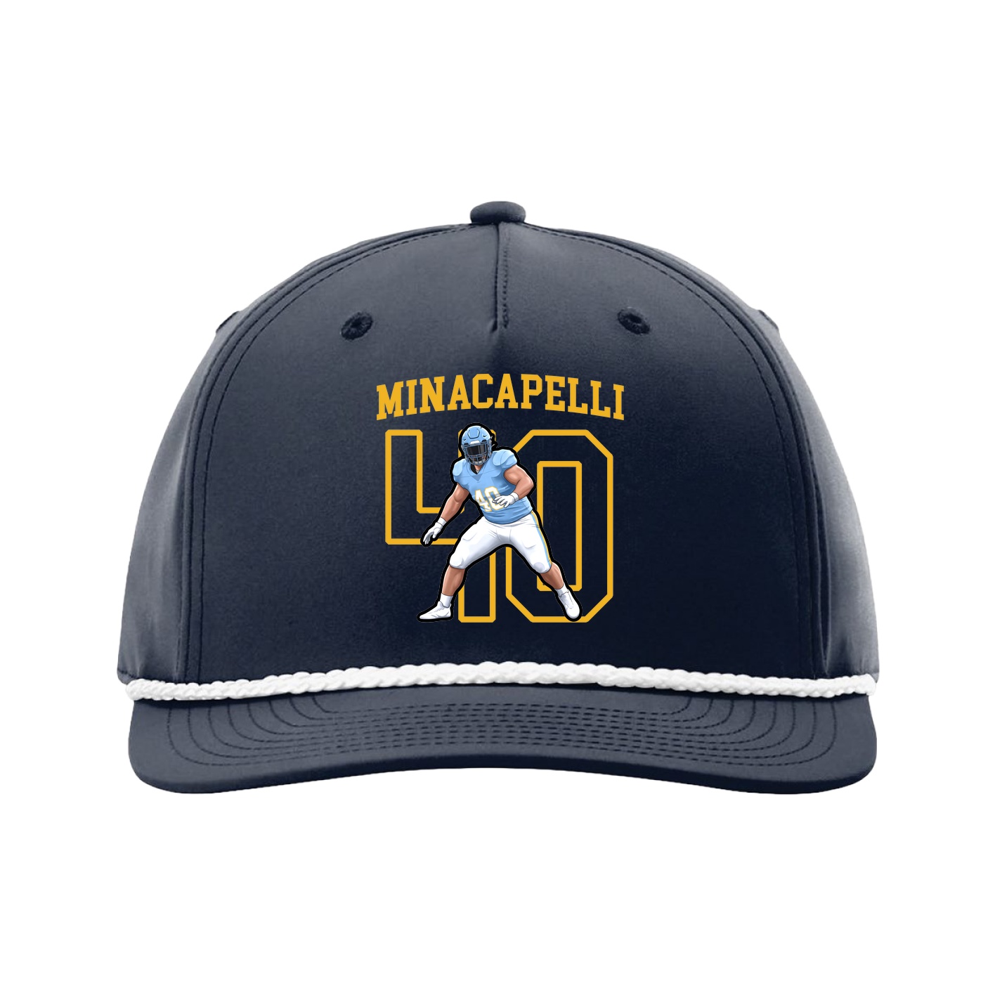 Five-Panel Classic Rope Cap — Shirsey in Navy