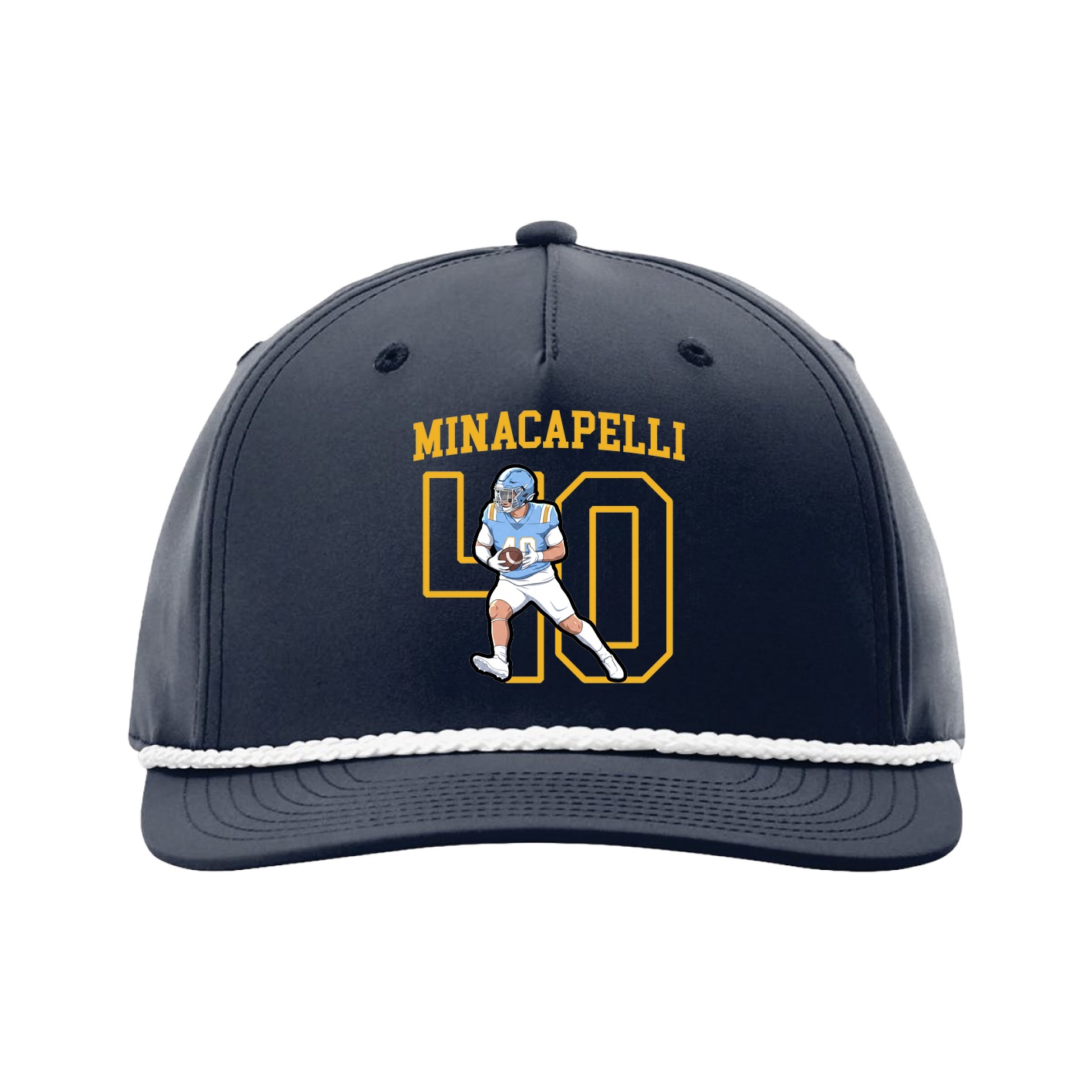 Five-Panel Classic Rope Cap — Shirsey in Navy