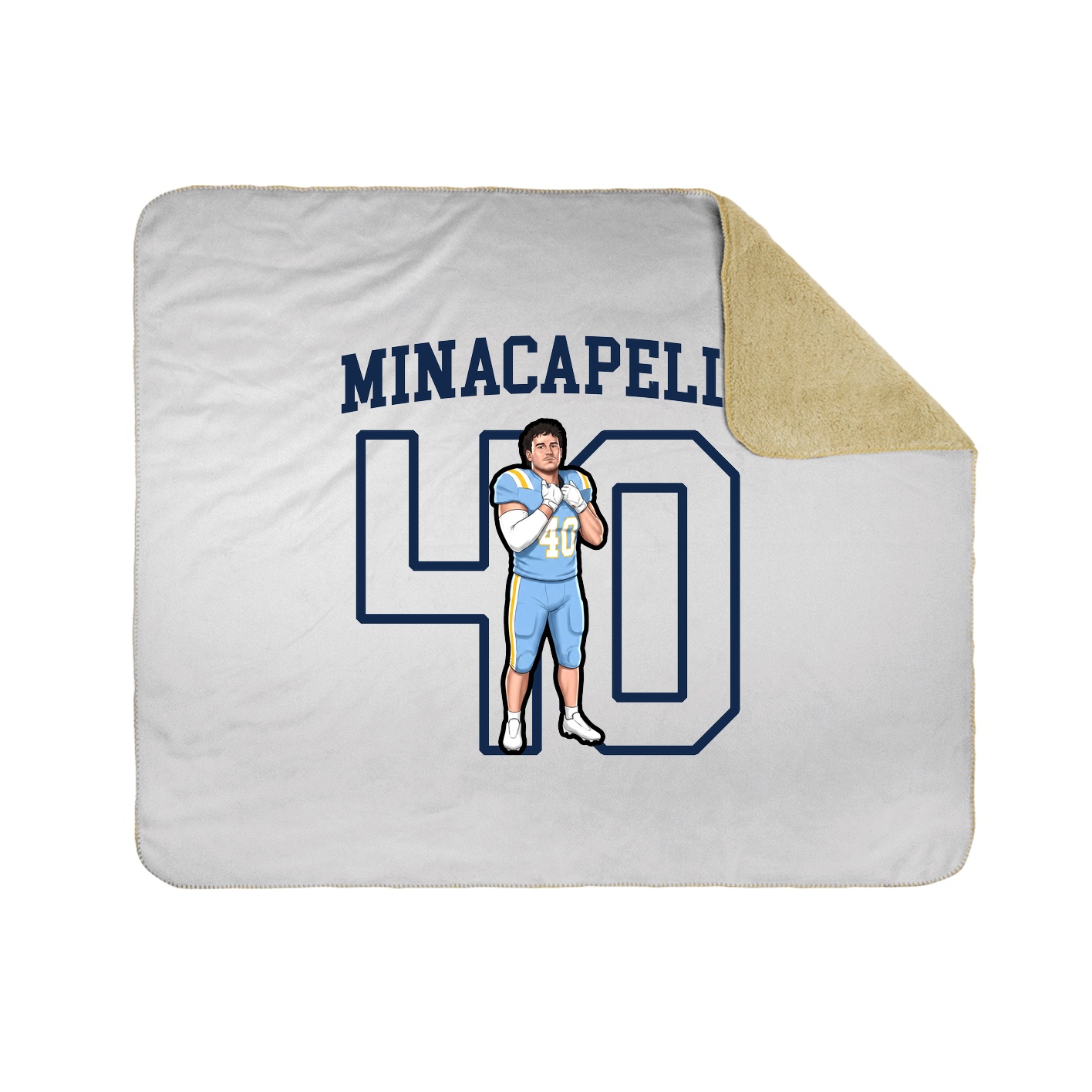 50x60 Sherpa Lined Throw Blanket