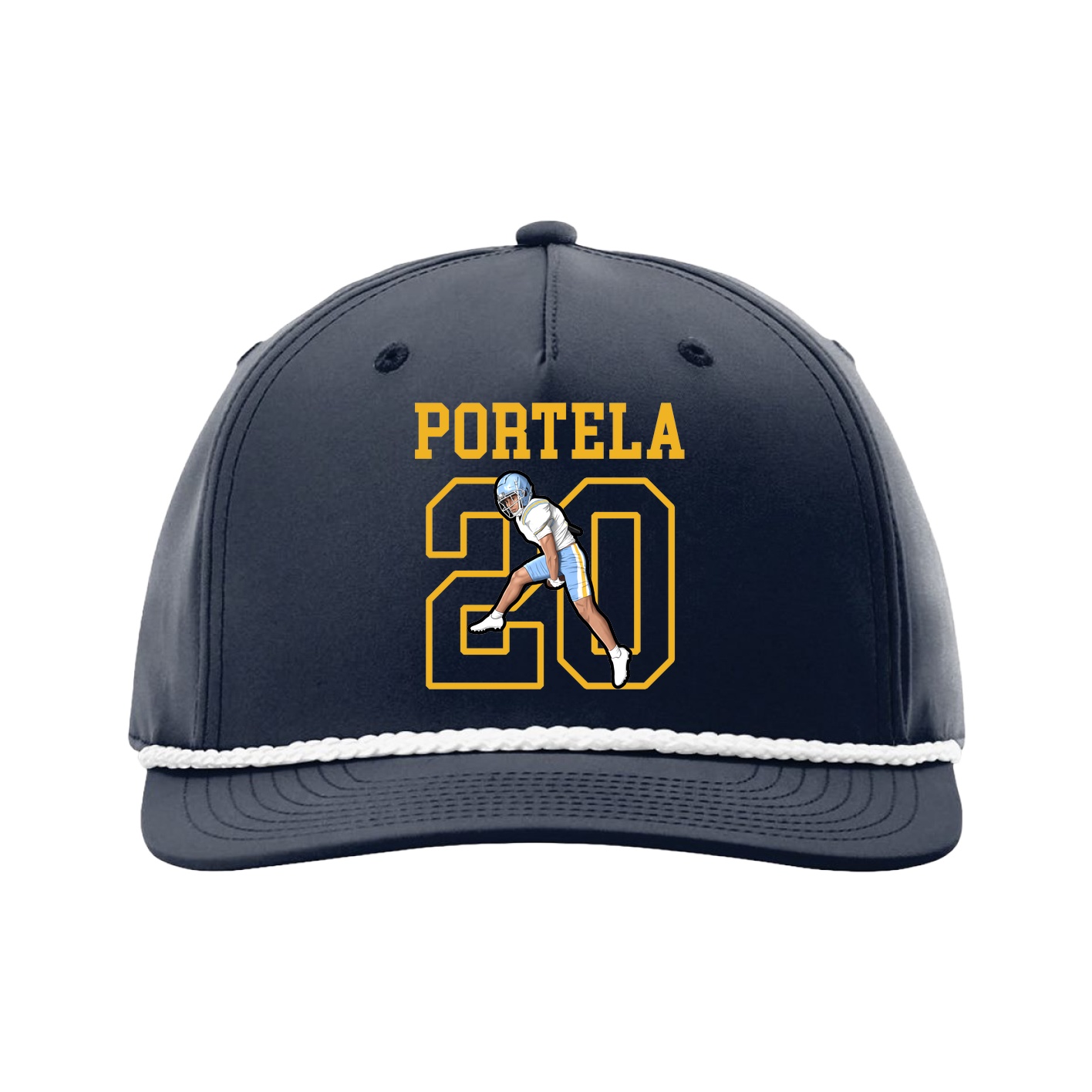 Five-Panel Classic Rope Cap — Shirsey in Navy