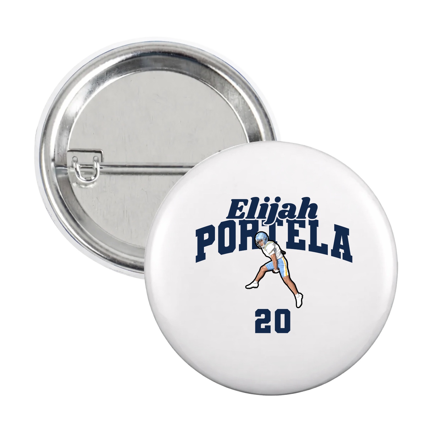 Game Day Button — Signature Arch in White