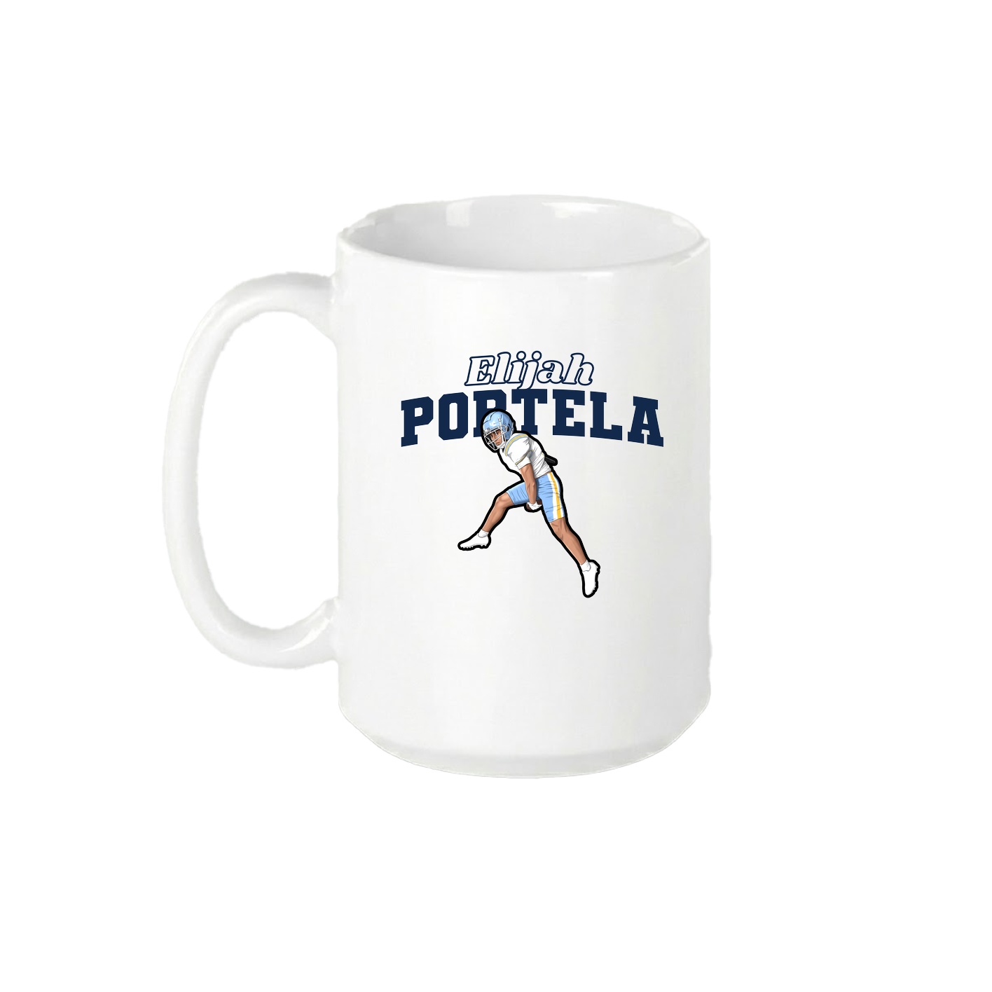 15oz Coffee Mug — Name Arch in White