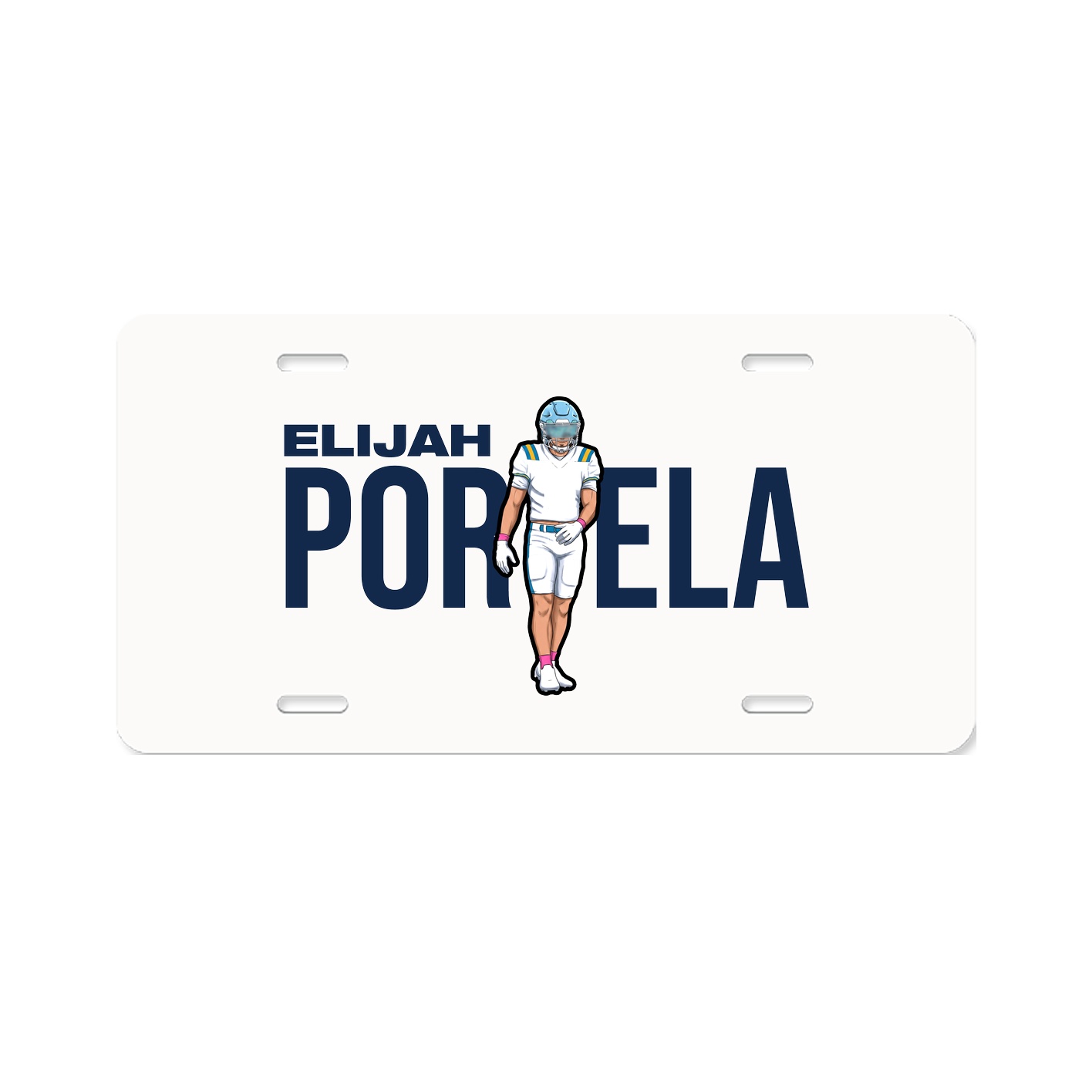 License Plate — Player Name in Classic