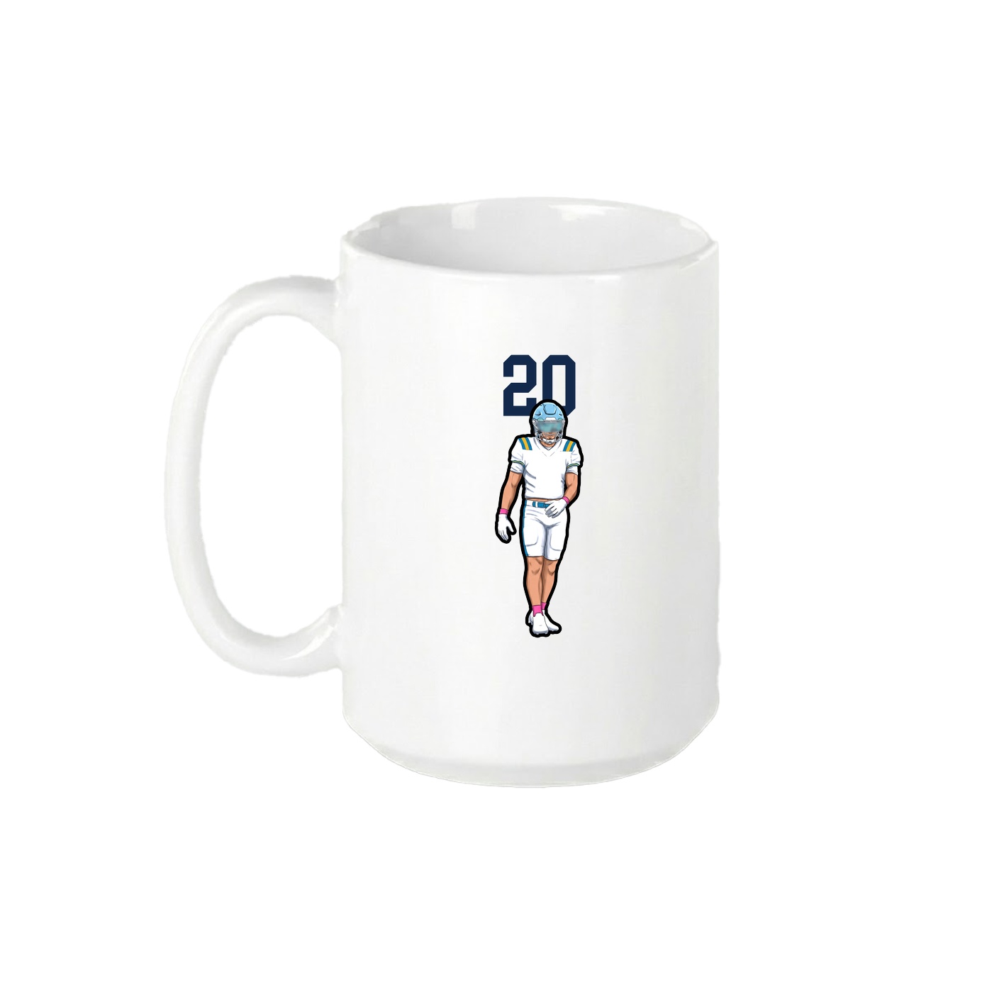 15oz Coffee Mug — Number Top in White