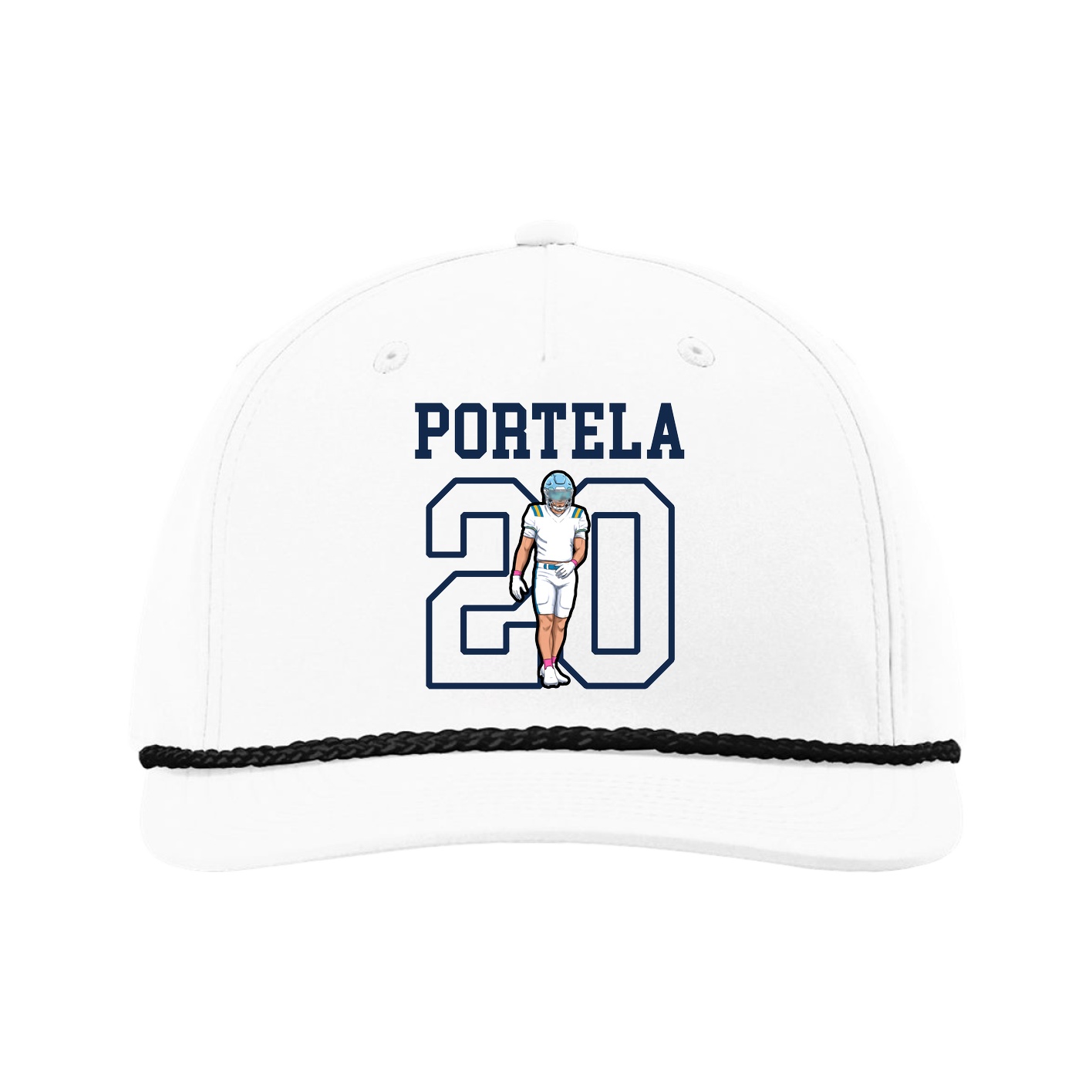 Five-Panel Classic Rope Cap — Shirsey in White
