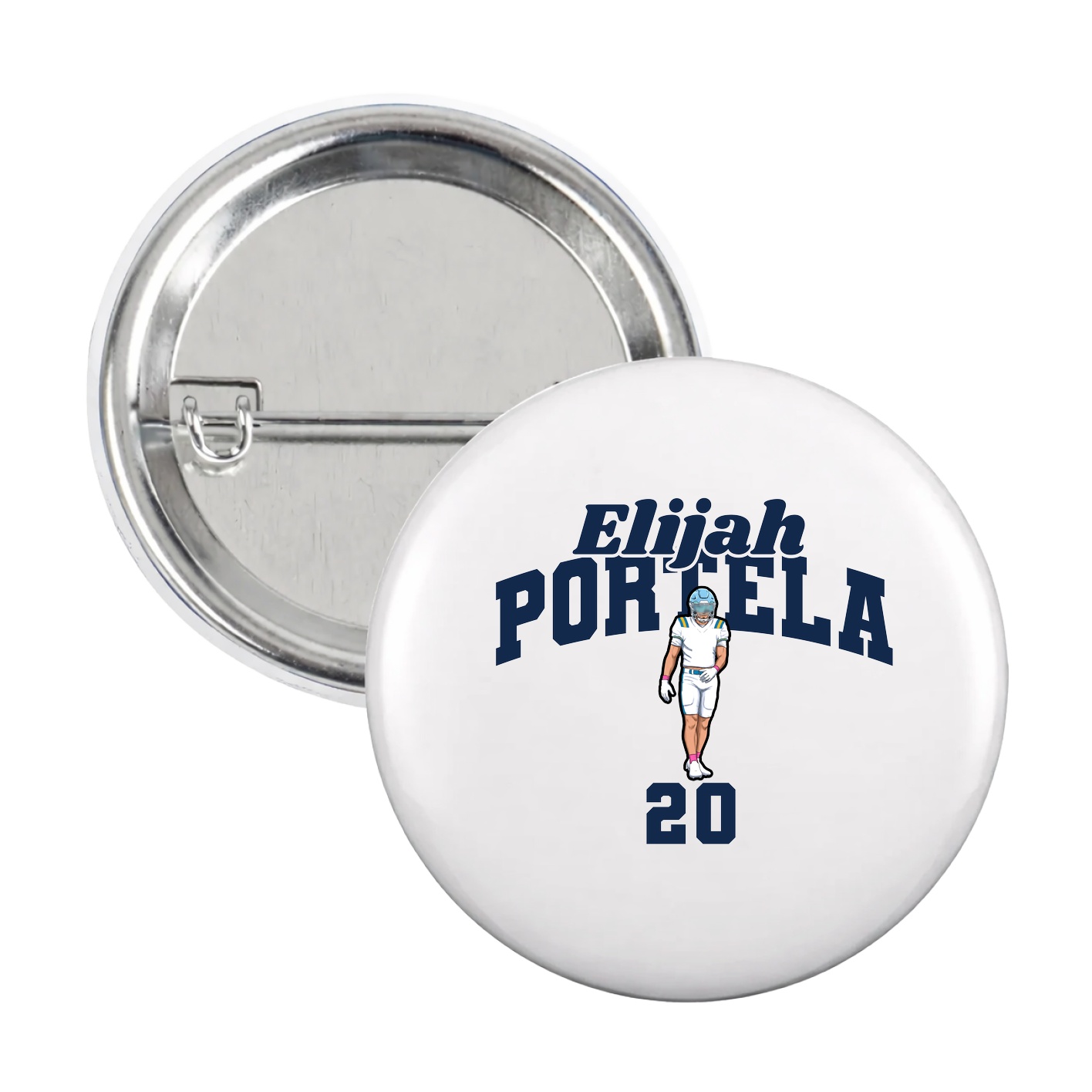 Game Day Button — Signature Arch in White