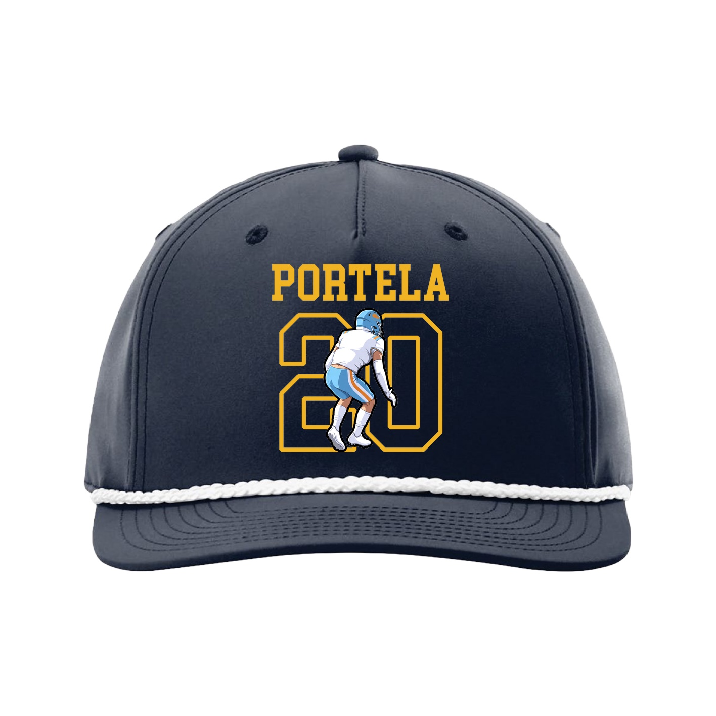 Five-Panel Classic Rope Cap — Shirsey in Navy