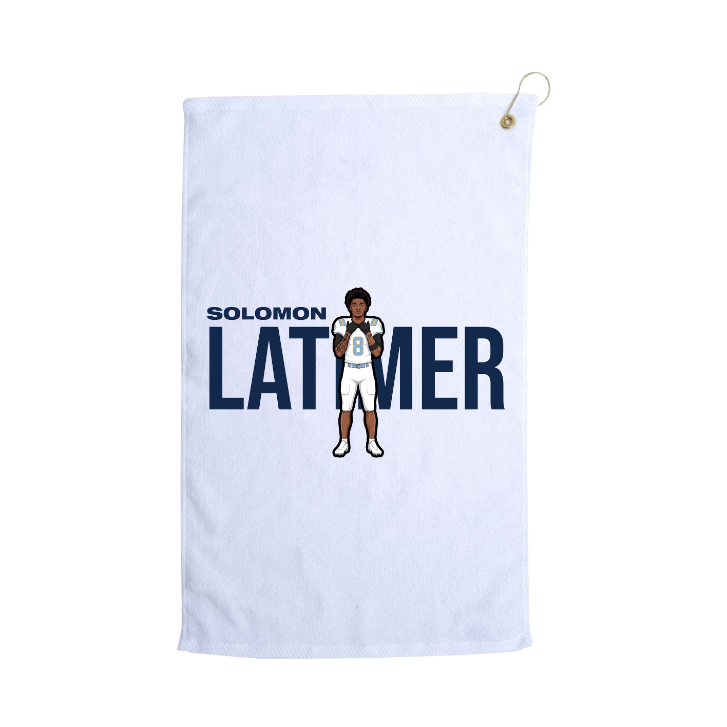 Golf Towel — Player Name in White