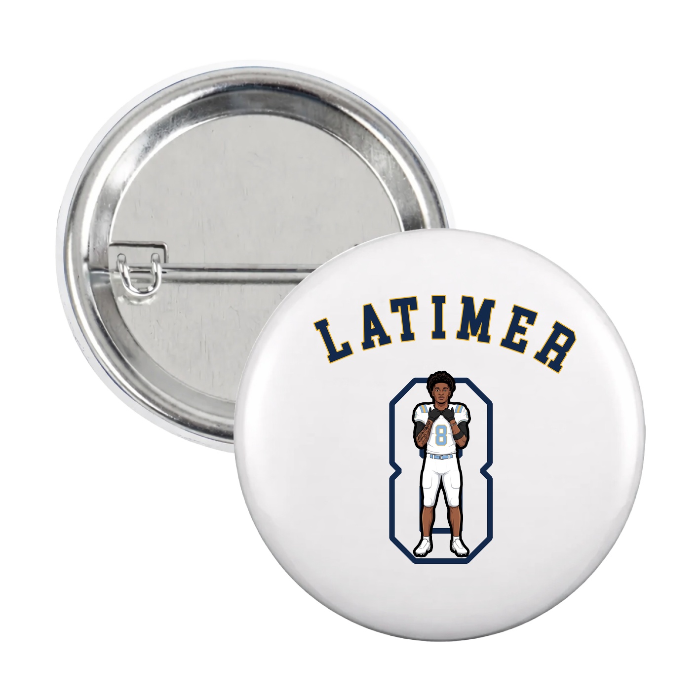 Game Day Button — Shirsey Arch in White