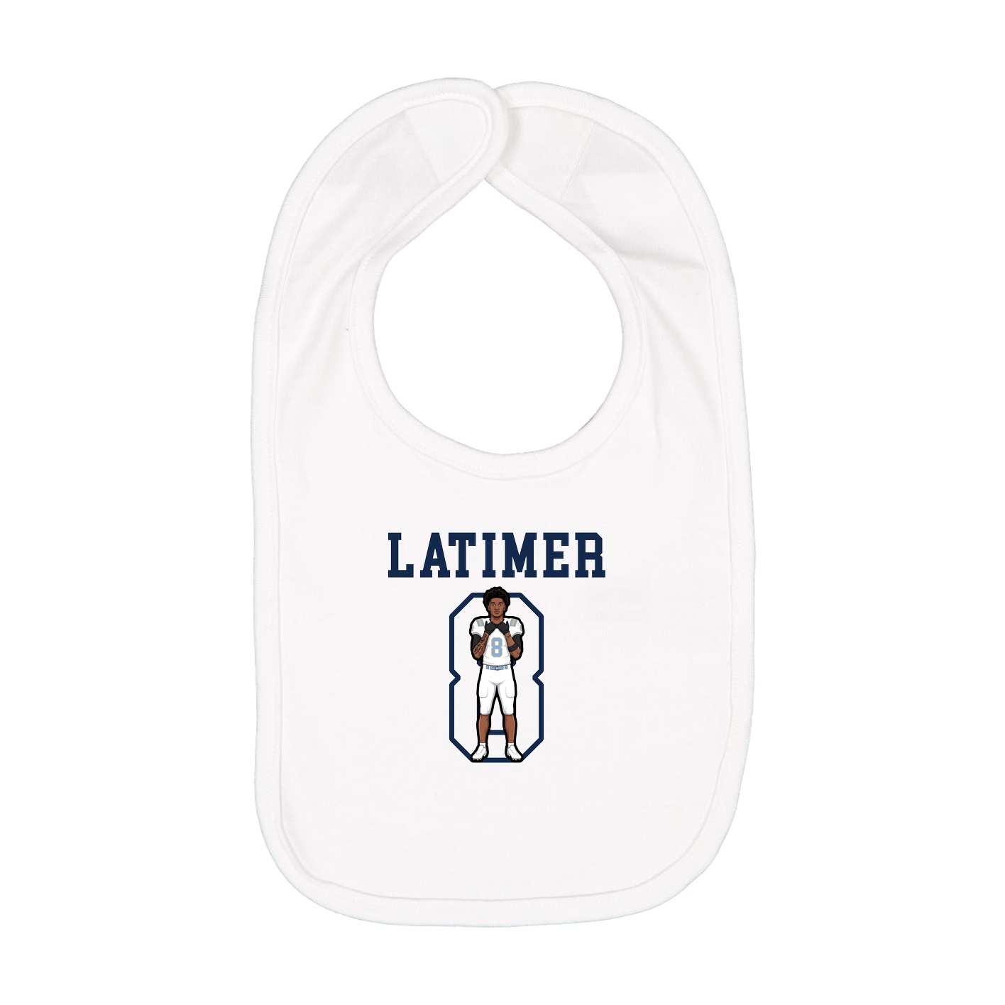 Infant Bib — Shirsey in White