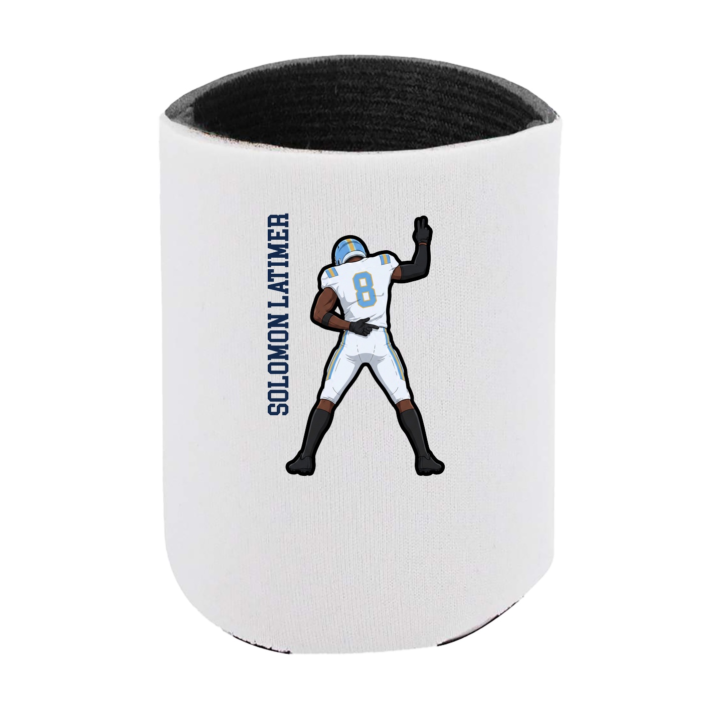 Can Holder — Name Vertical in White