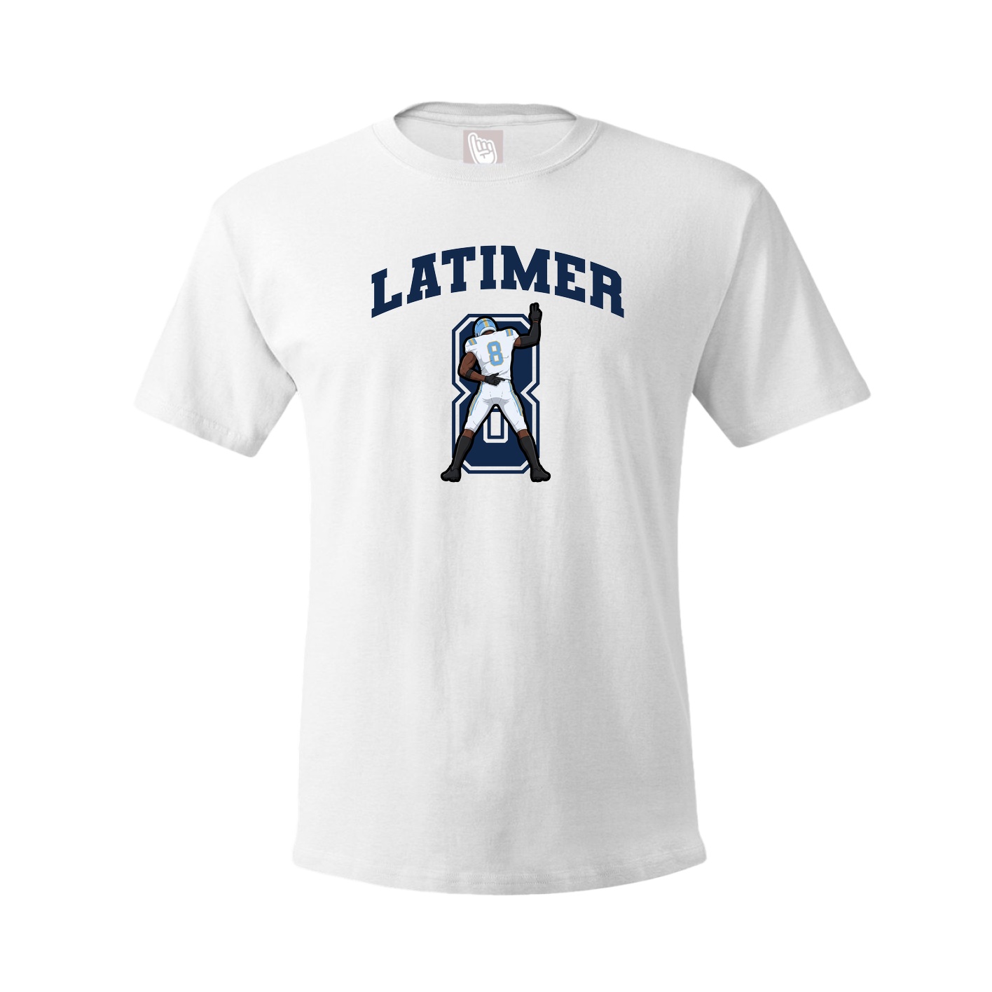 Youth Tee — Number in White