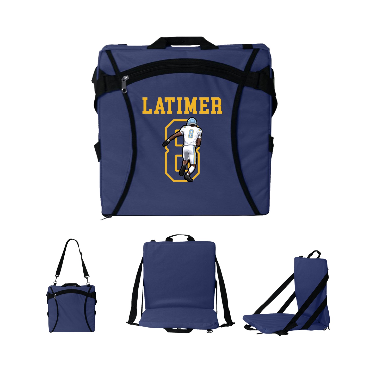 Folding Stadium Seat — Shirsey in Navy