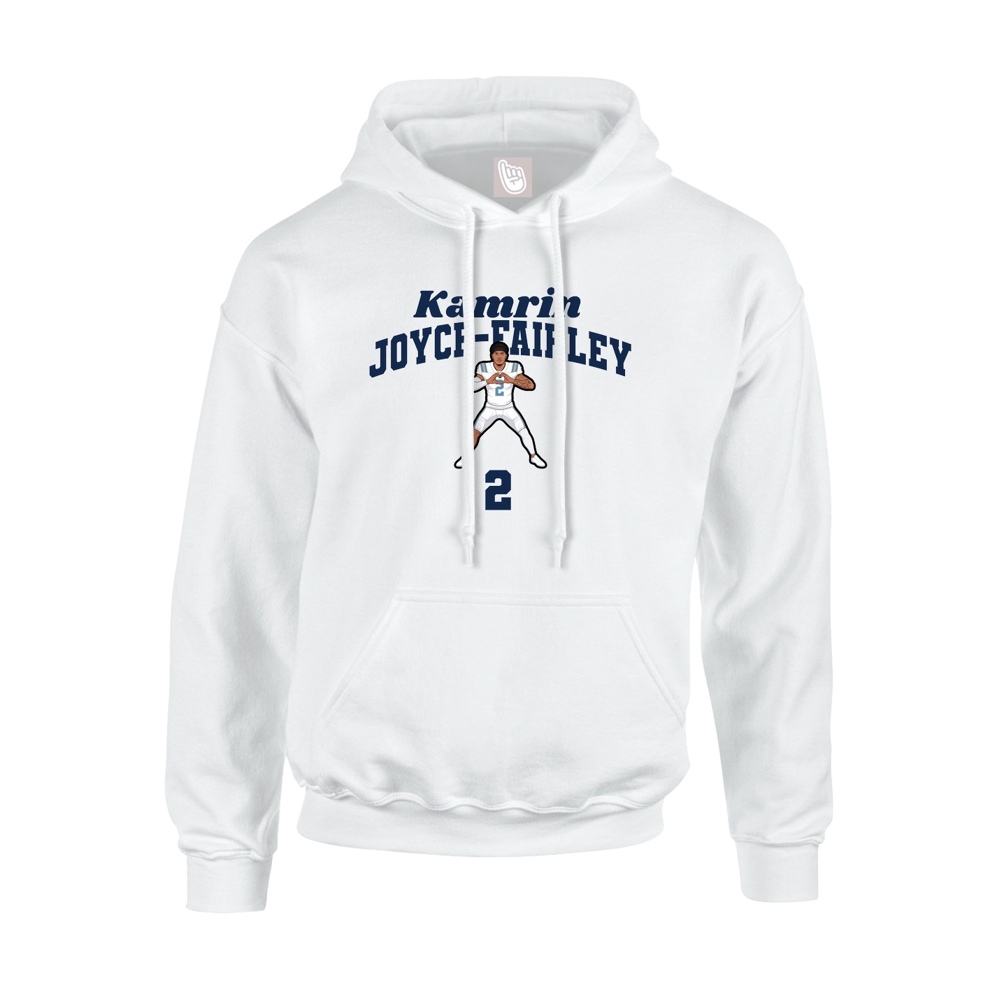 Hoodie — Signature Arch in White