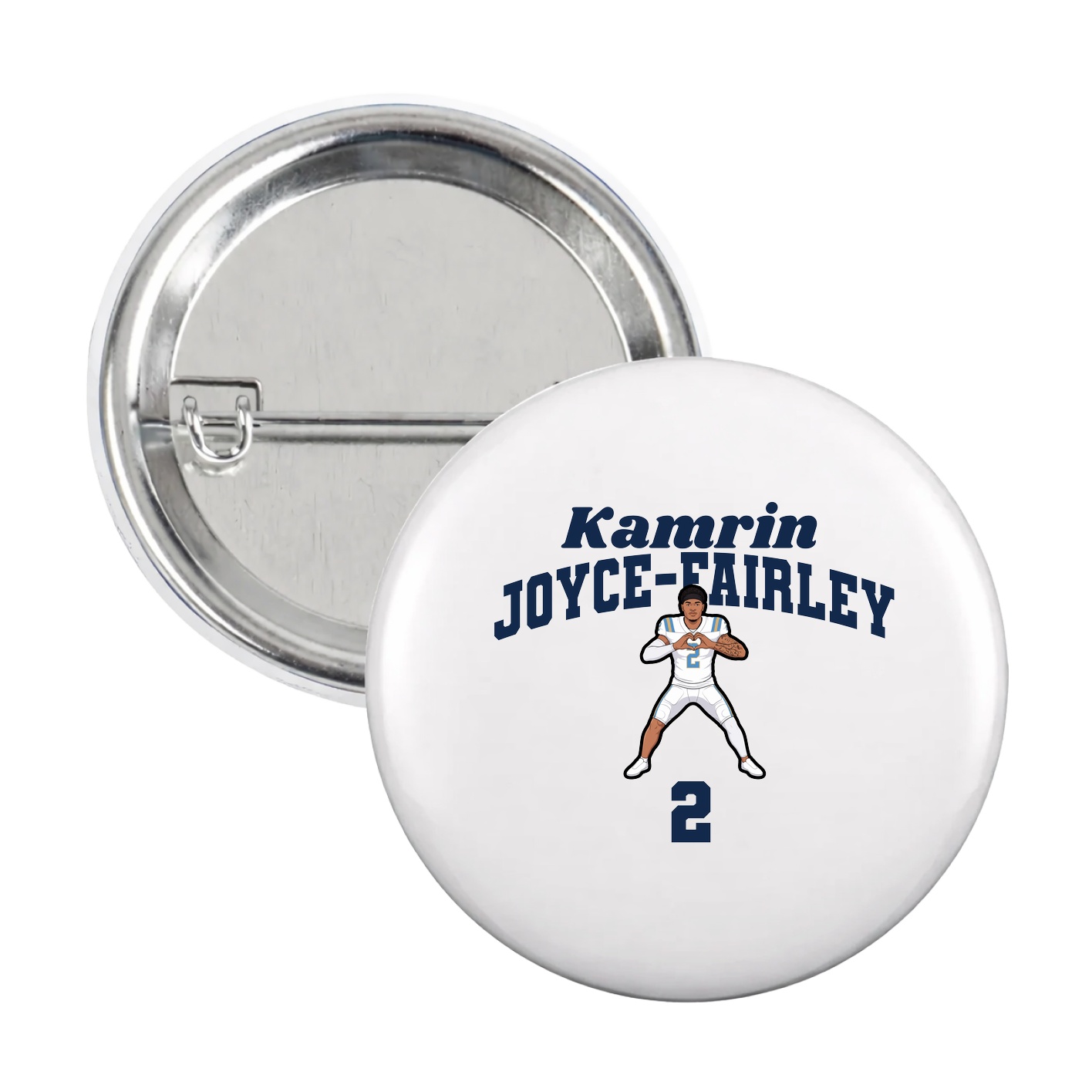 Game Day Button — Signature Arch in White
