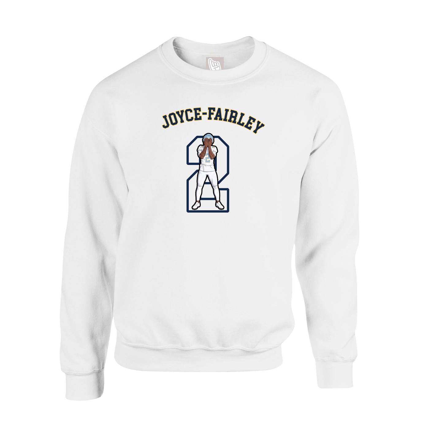 Fleece Crew — Shirsey Arch in White