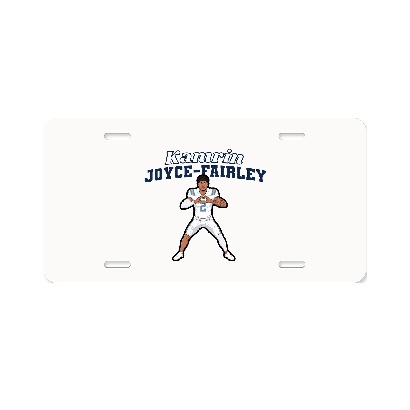 License Plate — Name Arch in Classic