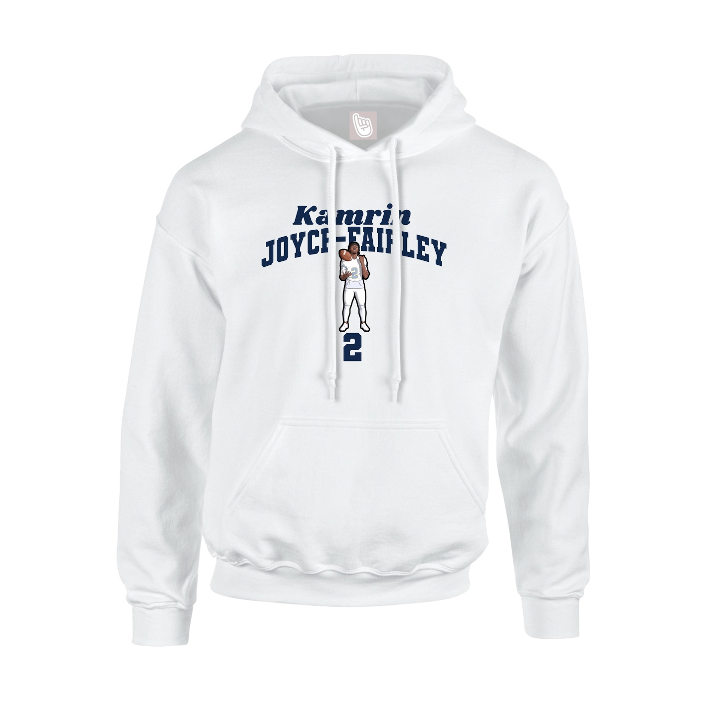 Youth Hoodie — Signature Arch in White