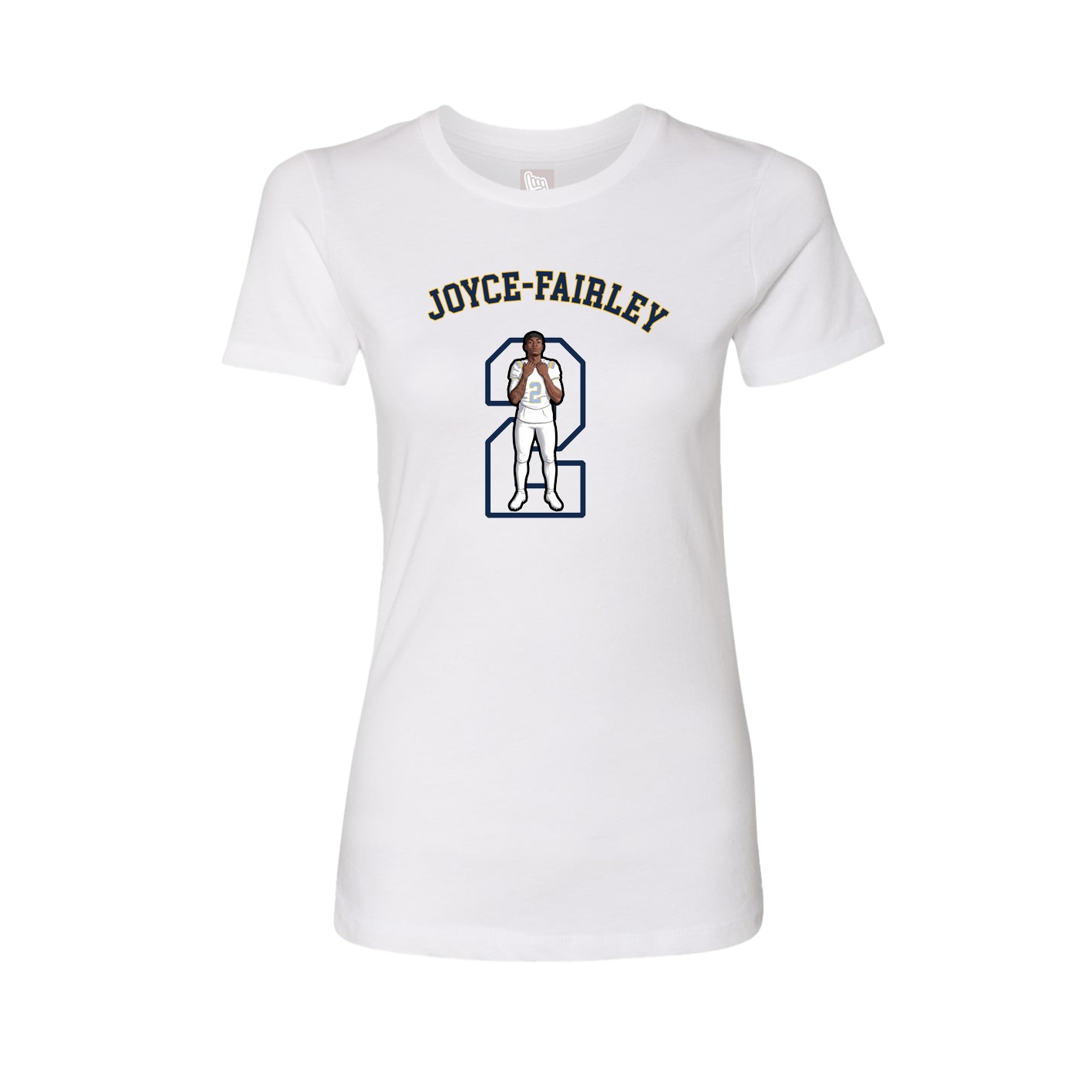 Fitted Women's Tee — Shirsey Arch in White
