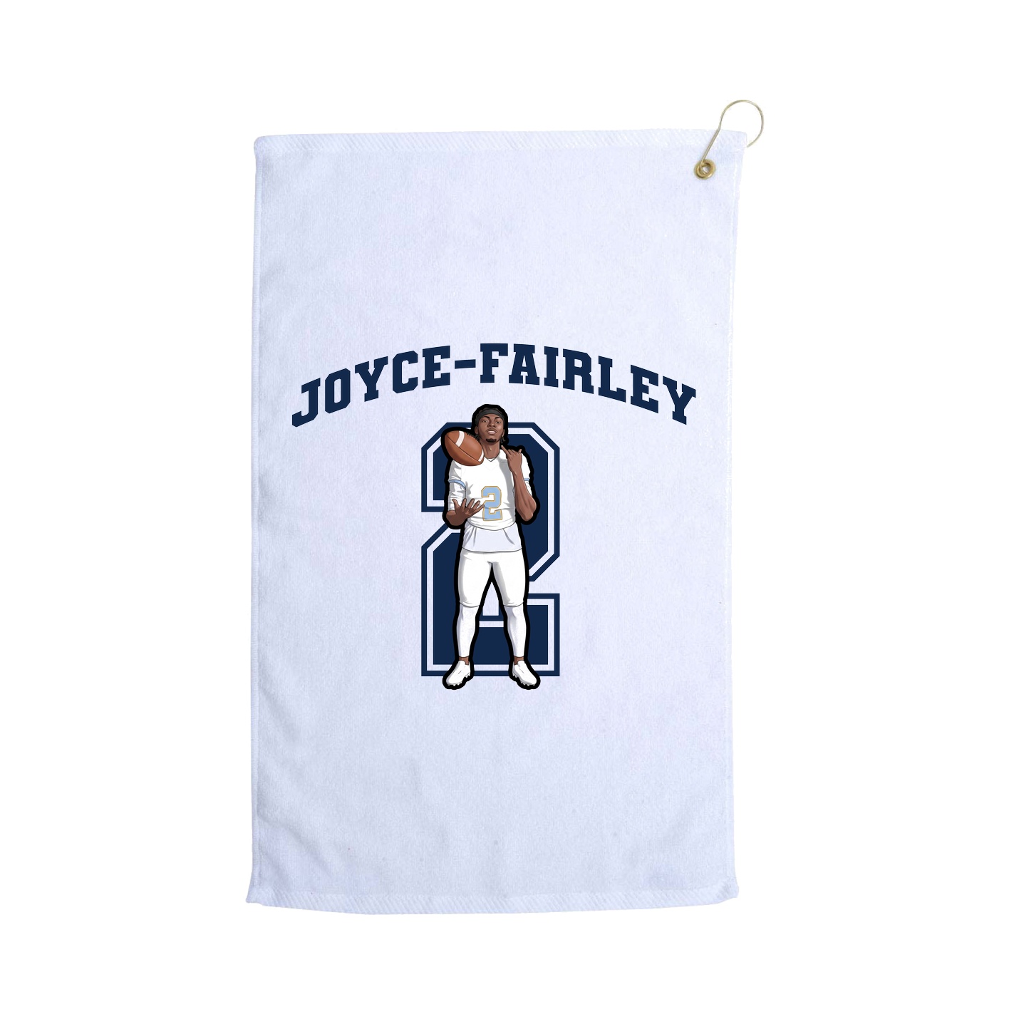 Golf Towel — Number in White