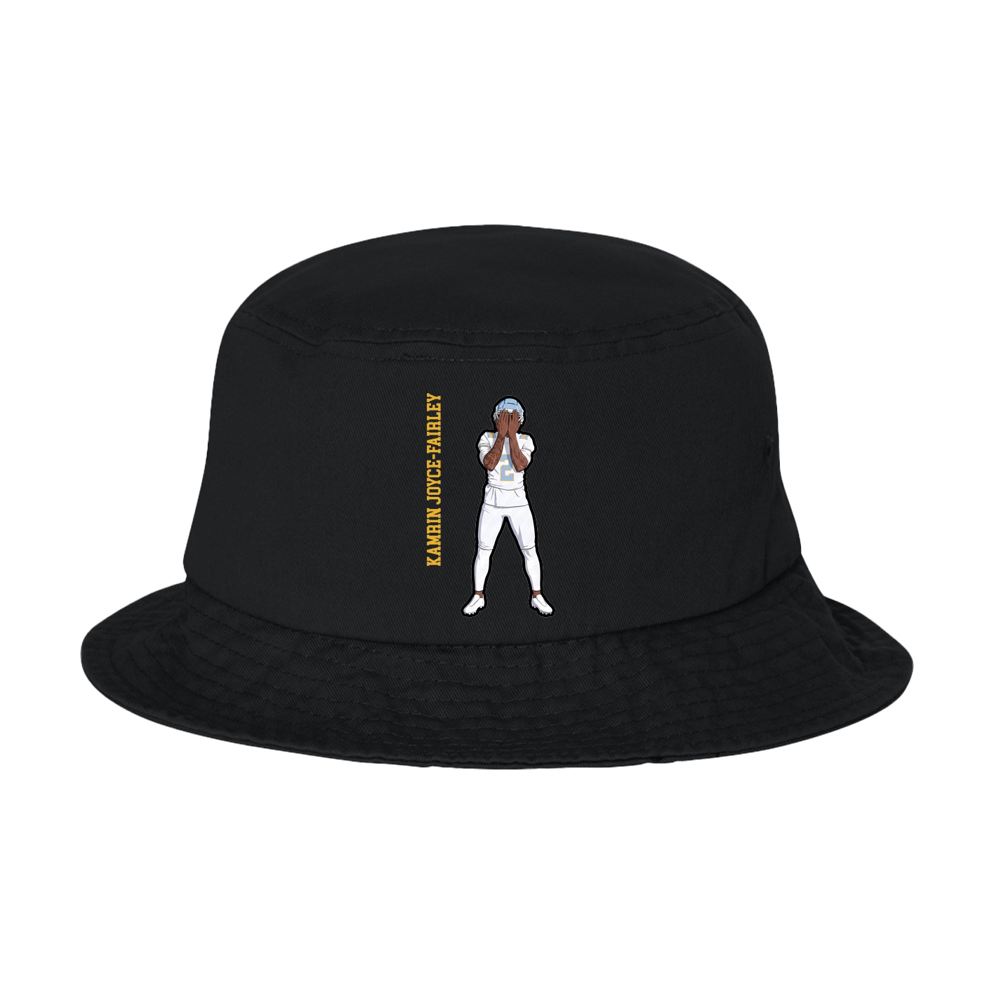 Bucket Cap — Name Vertical in Black