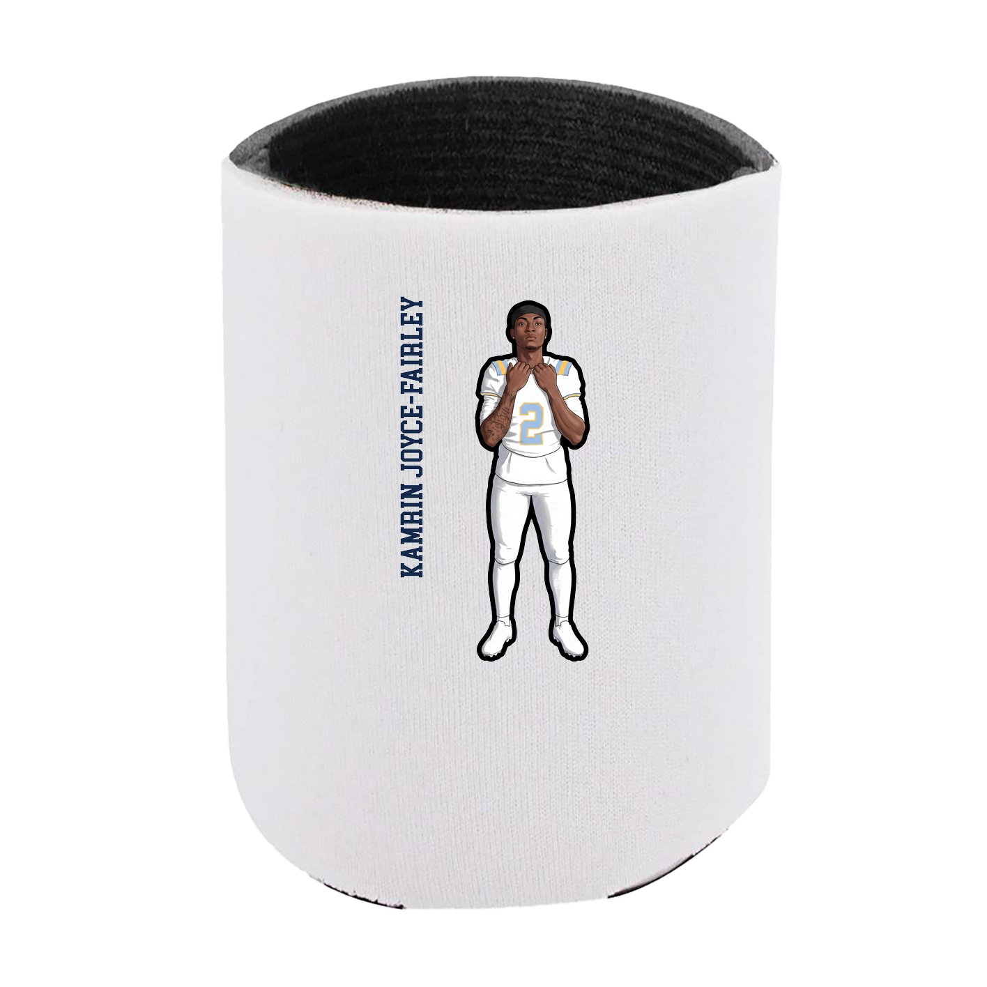 Can Holder — Name Vertical in White