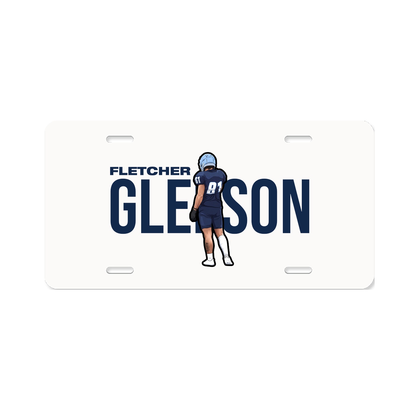 License Plate — Player Name in Classic