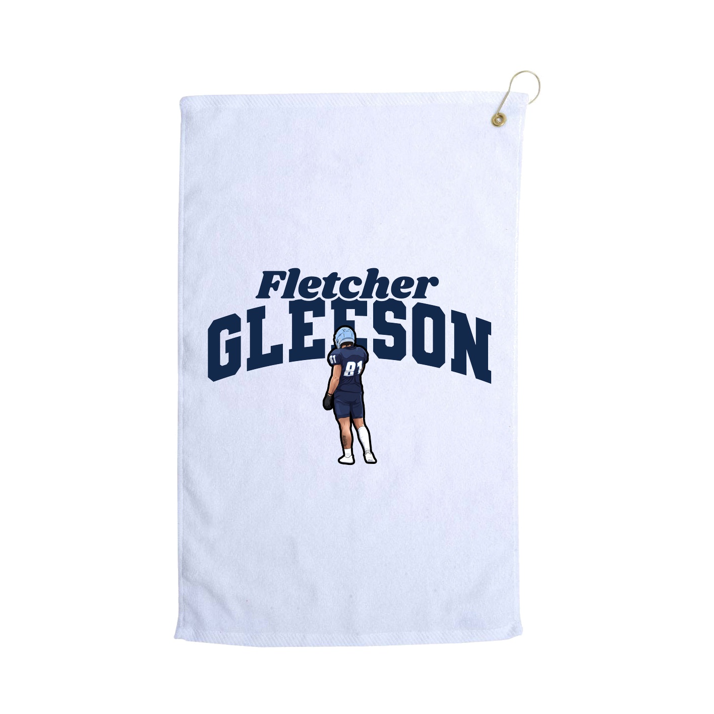 Golf Towel — Signature Arch in White
