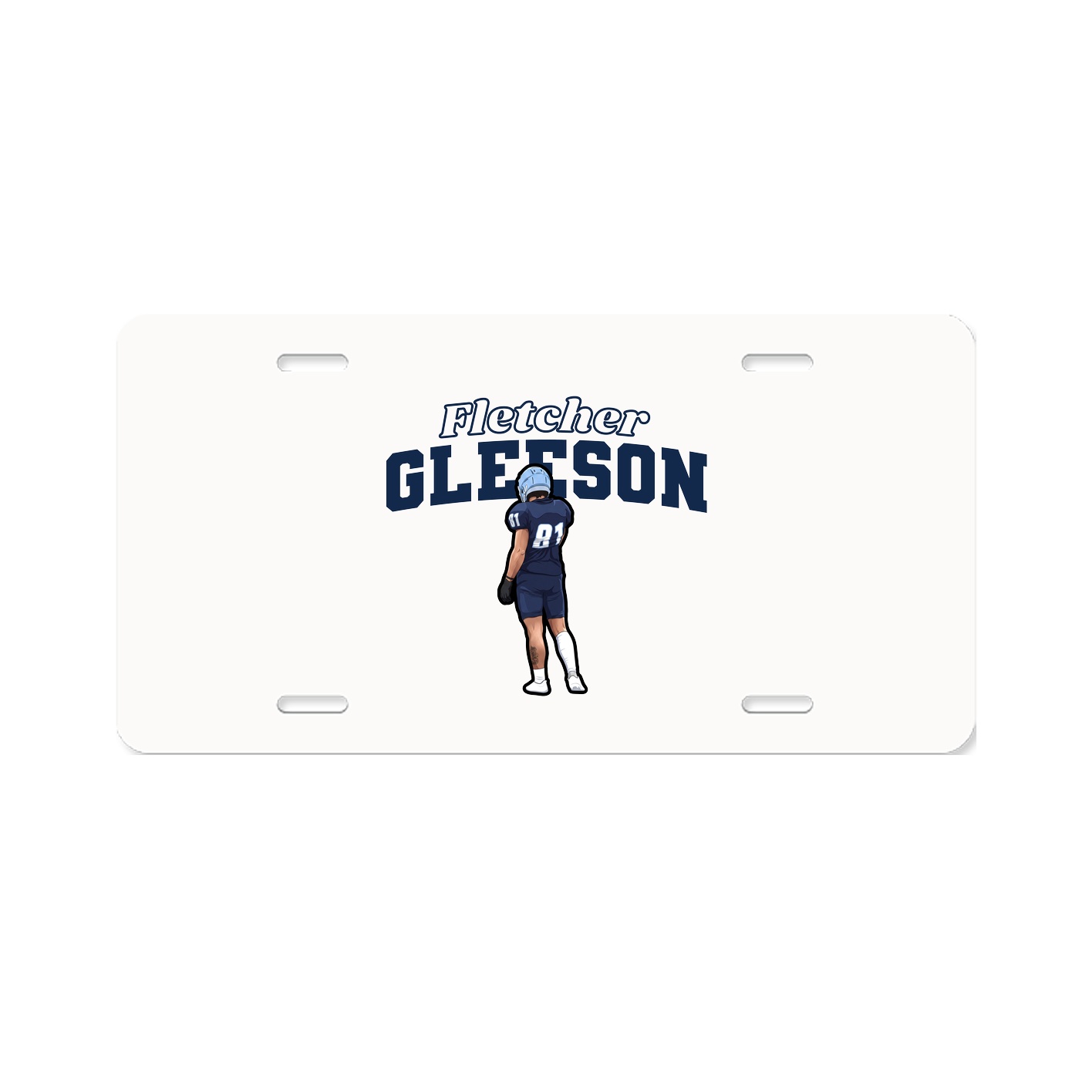 License Plate — Name Arch in Classic