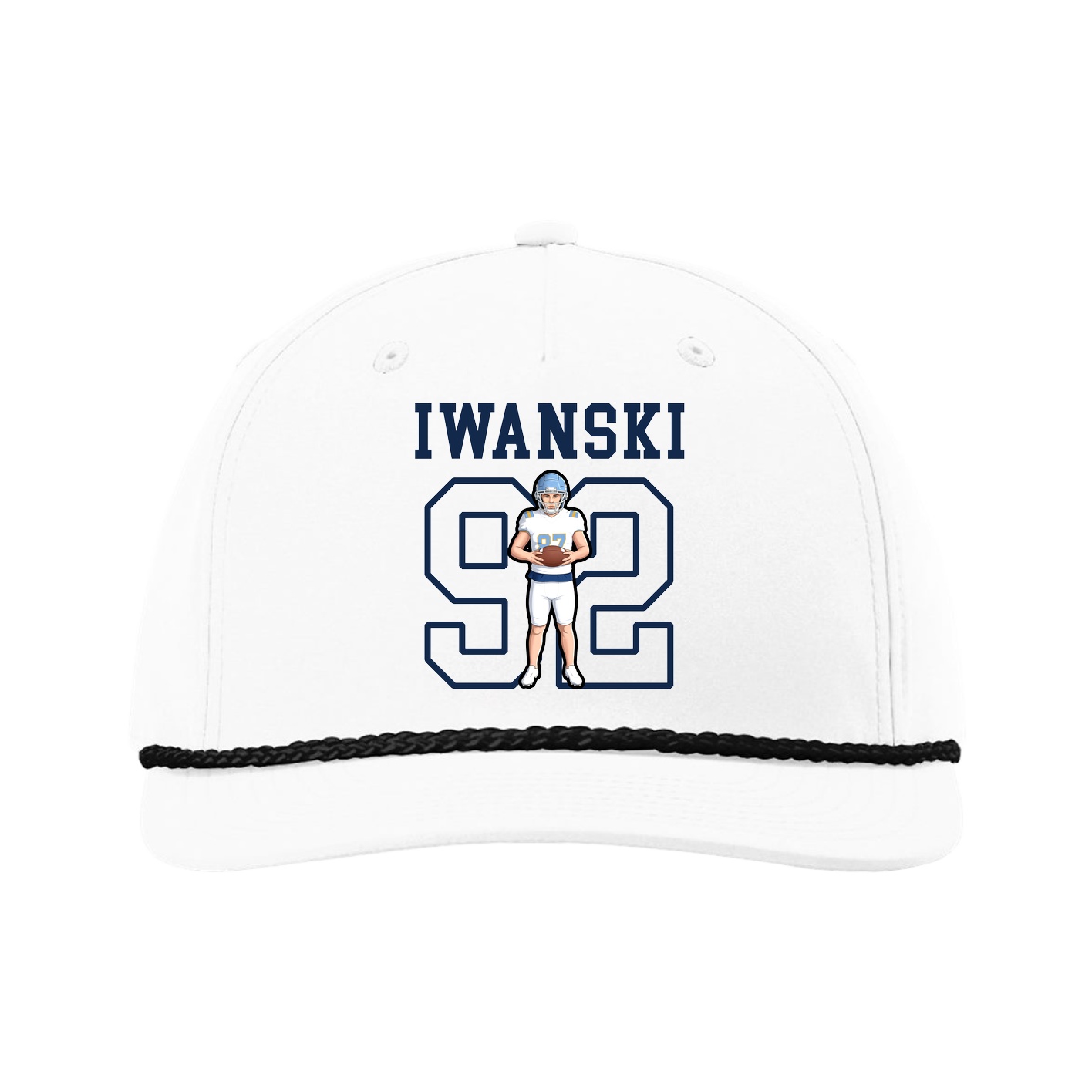 Five-Panel Classic Rope Cap — Shirsey in White